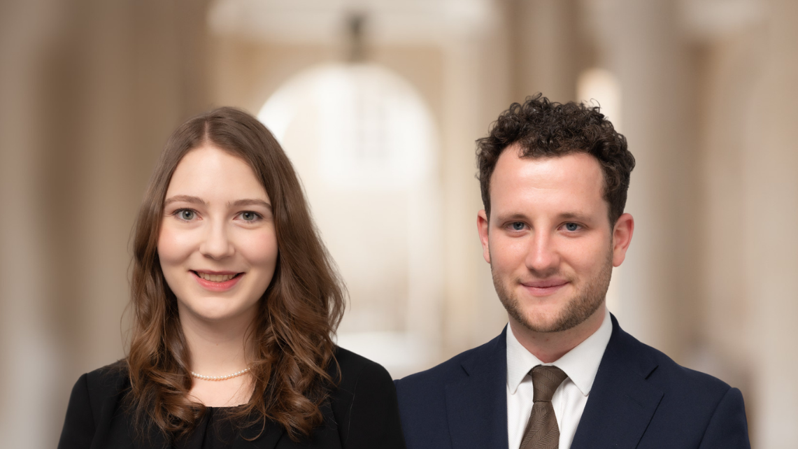 Cloisters pupils Marianne Schönle and Fred Holker begin their second six