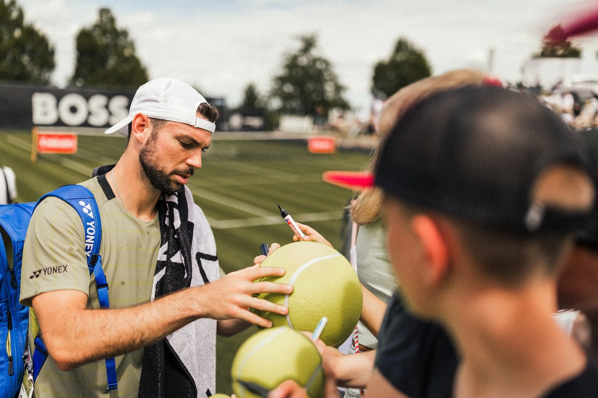 Showtraining am Centercourt und Qualifinale