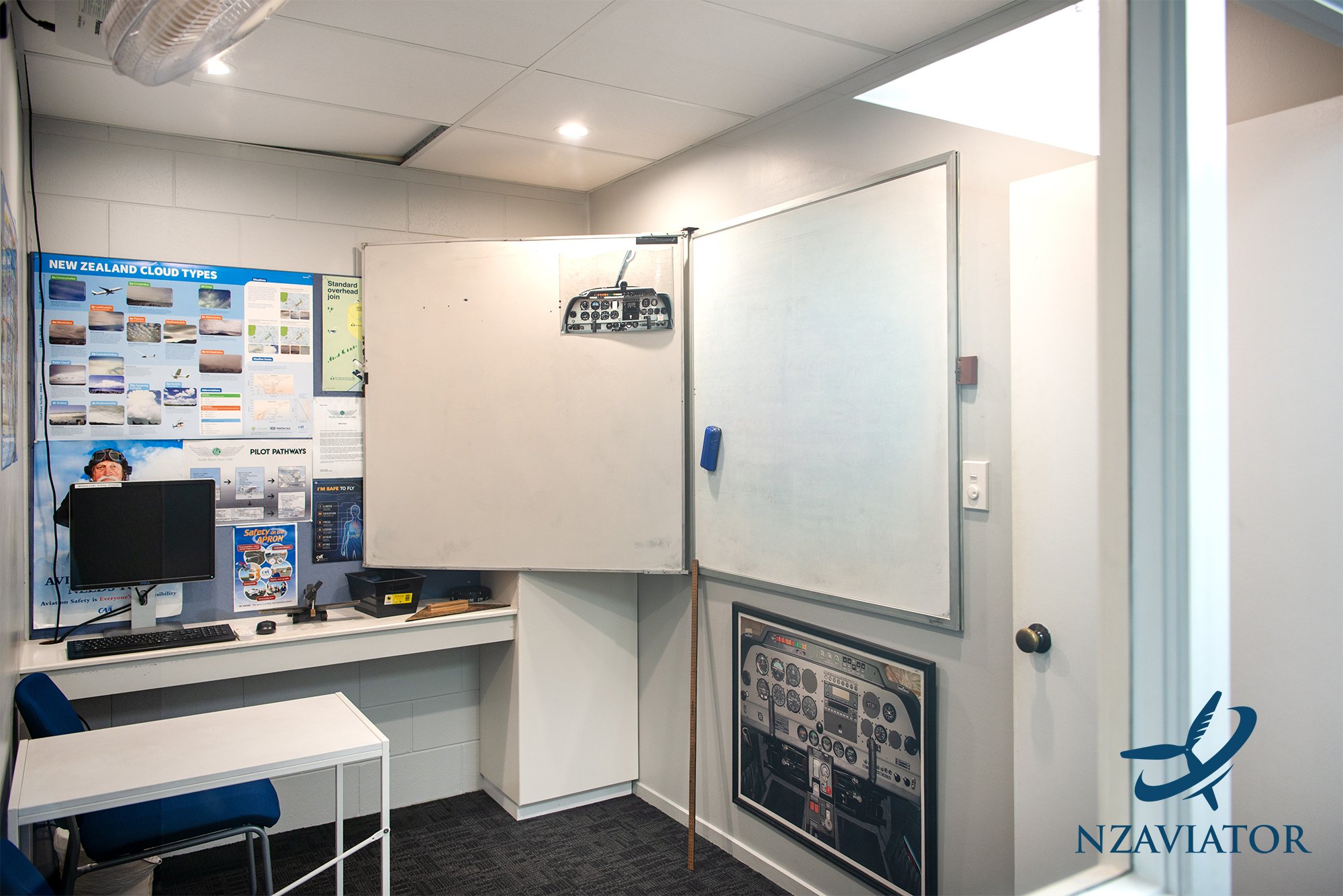 Pilot Briefing Room at Auckland Pilot Academy: Preparation for Flight