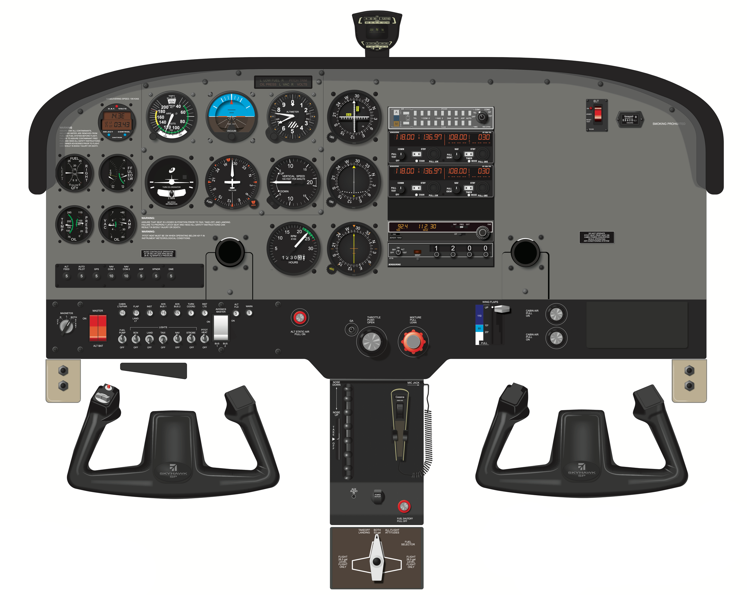 Cessna 172 Cockpit