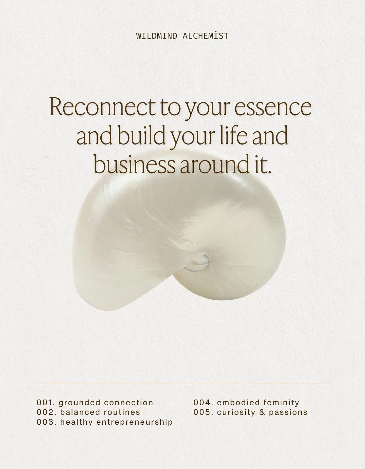 Reconnection.🐚
Die letzten Monate waren gepr&auml;gt von dem Bewusstsein dar&uuml;ber, dass Business Creation immer auch Life Creation ist. Mit dem Schritt in eine Selbstst&auml;ndigkeit und der Gr&uuml;ndung einer Marke entscheiden wir uns immer au