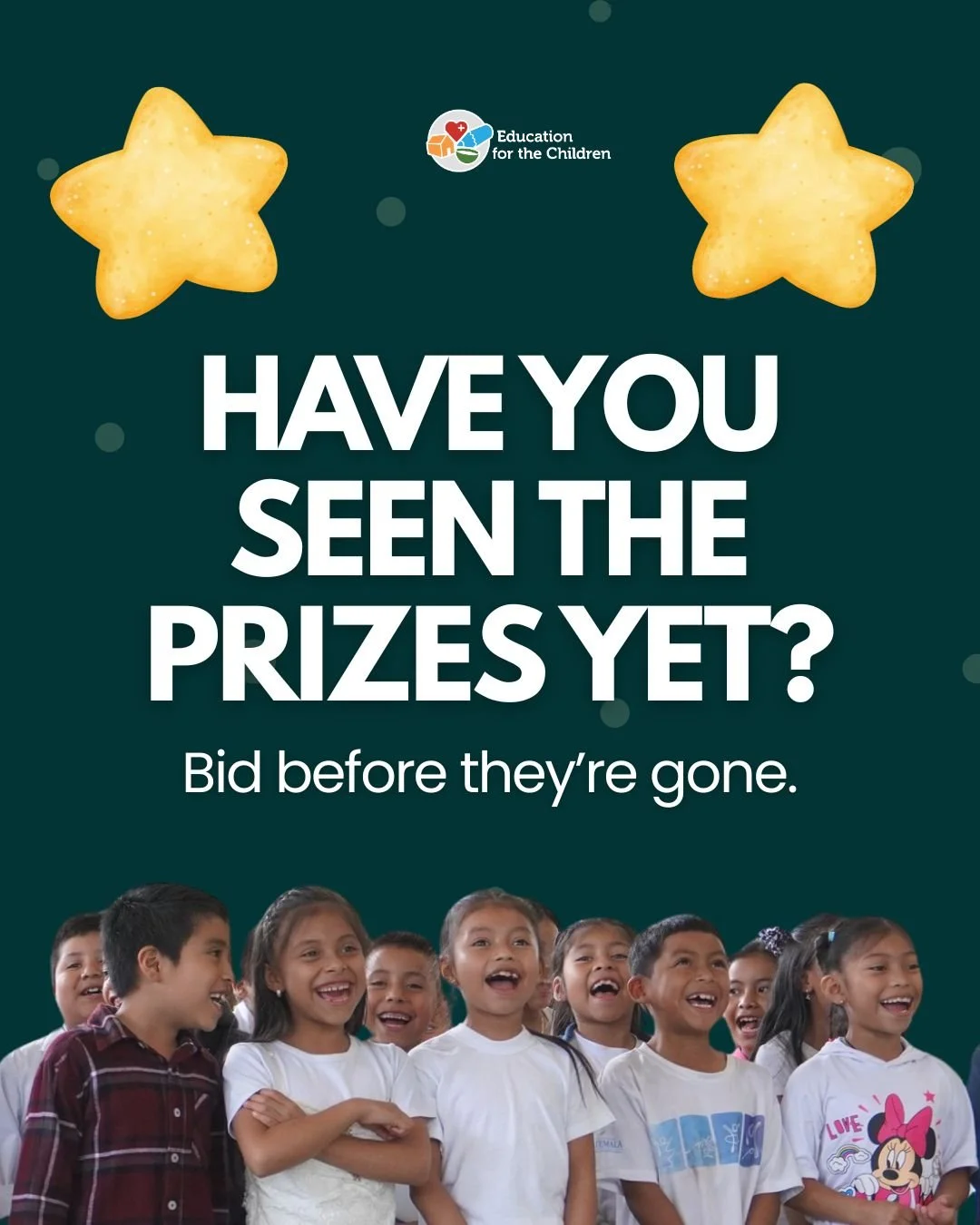 Our Christmas Auction is LIVE and the prizes are too good to miss. Bid before they&rsquo;re gone!
By placing a bid, you support the 5 Lights of Hope, helping students access nutrition, literacy, health, mental health, and further education at the Sch