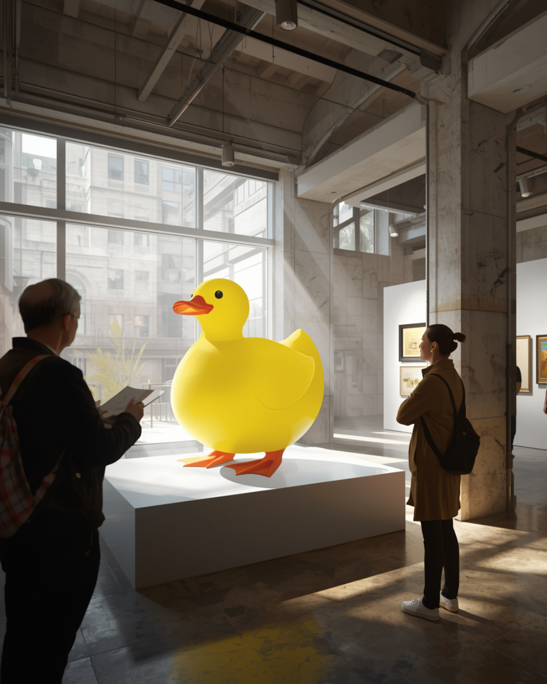 Lucky Duck - Exhibition Installation, Opening and Discussion