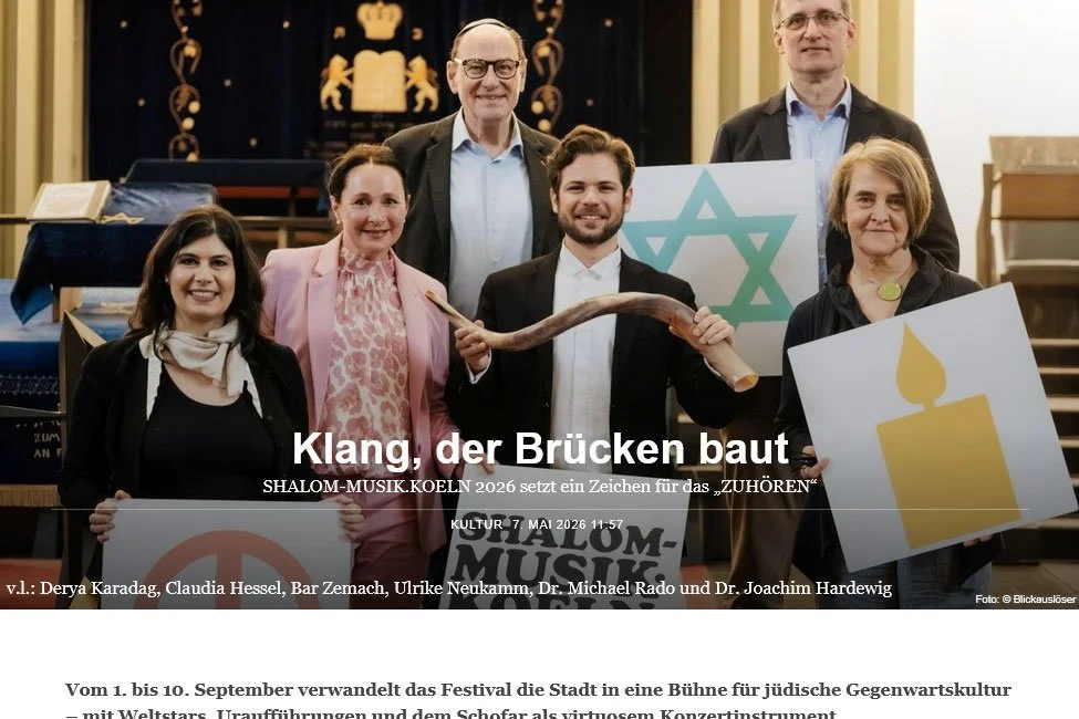 Klang, der Brücken baut – SHALOM-MUSIK.KOELN 2026 setzt ein Zeichen für das „ZUHÖREN“
