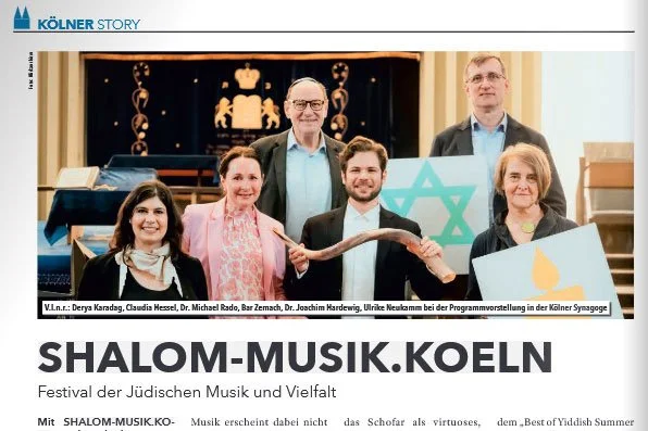 SHALOM-MUSIK.KOELN – Festival der Jüdischen Musik und Vielfalt