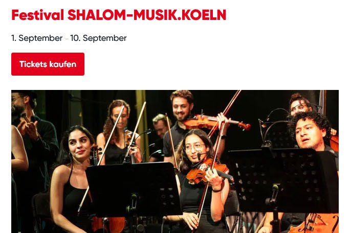Festival SHALOM-MUSIK.KOELN