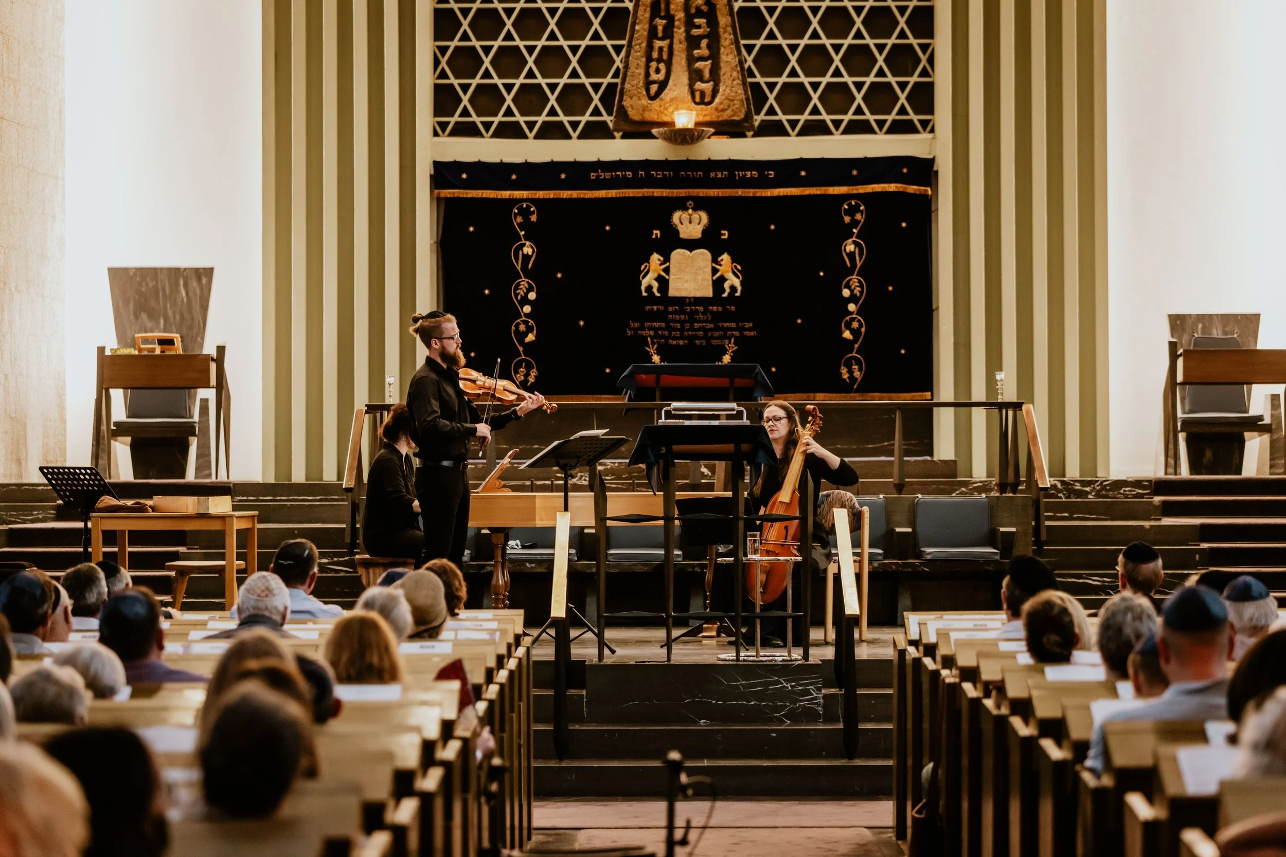 Ensemble LA MORRA in der Kölner SYNAGOGE (@ForumKulturDialog/Vera_Drewke)