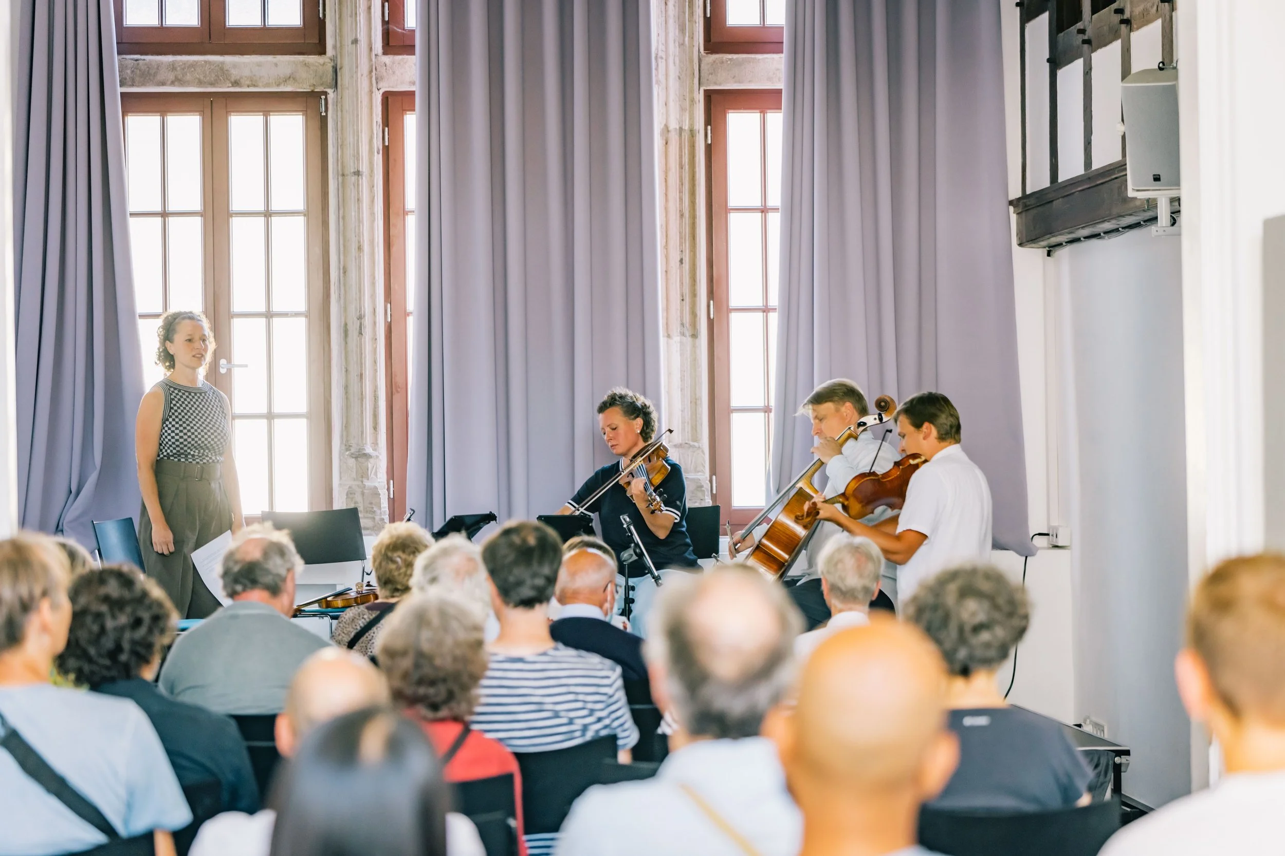 Asasello Quartett im Literaturhaus (@ForumKulturDialog/Vera_Drewke)