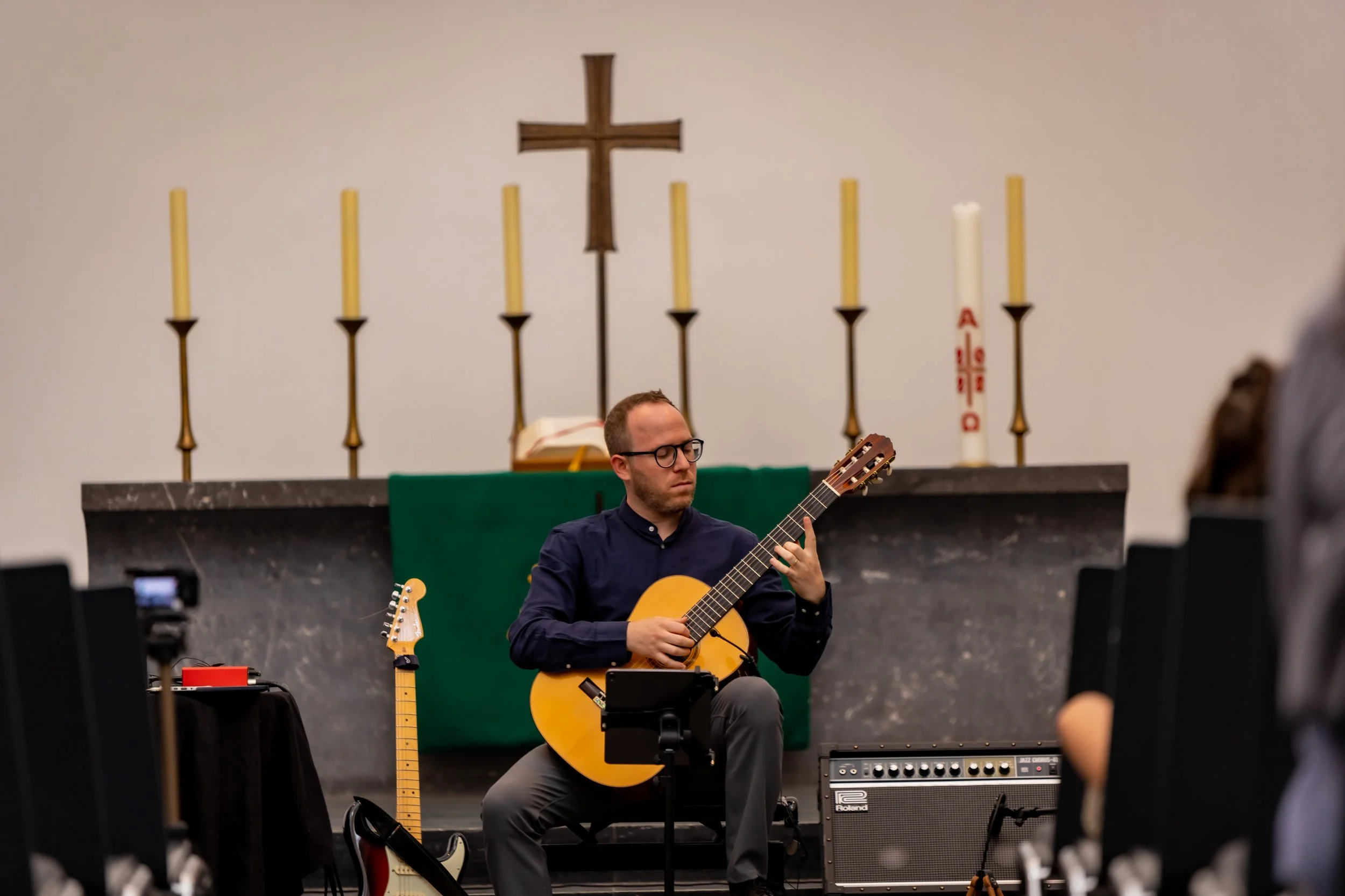 Tal Botvinik in der Trinitatiskirche (@ForumKulturDialog/Vera_Drewke)