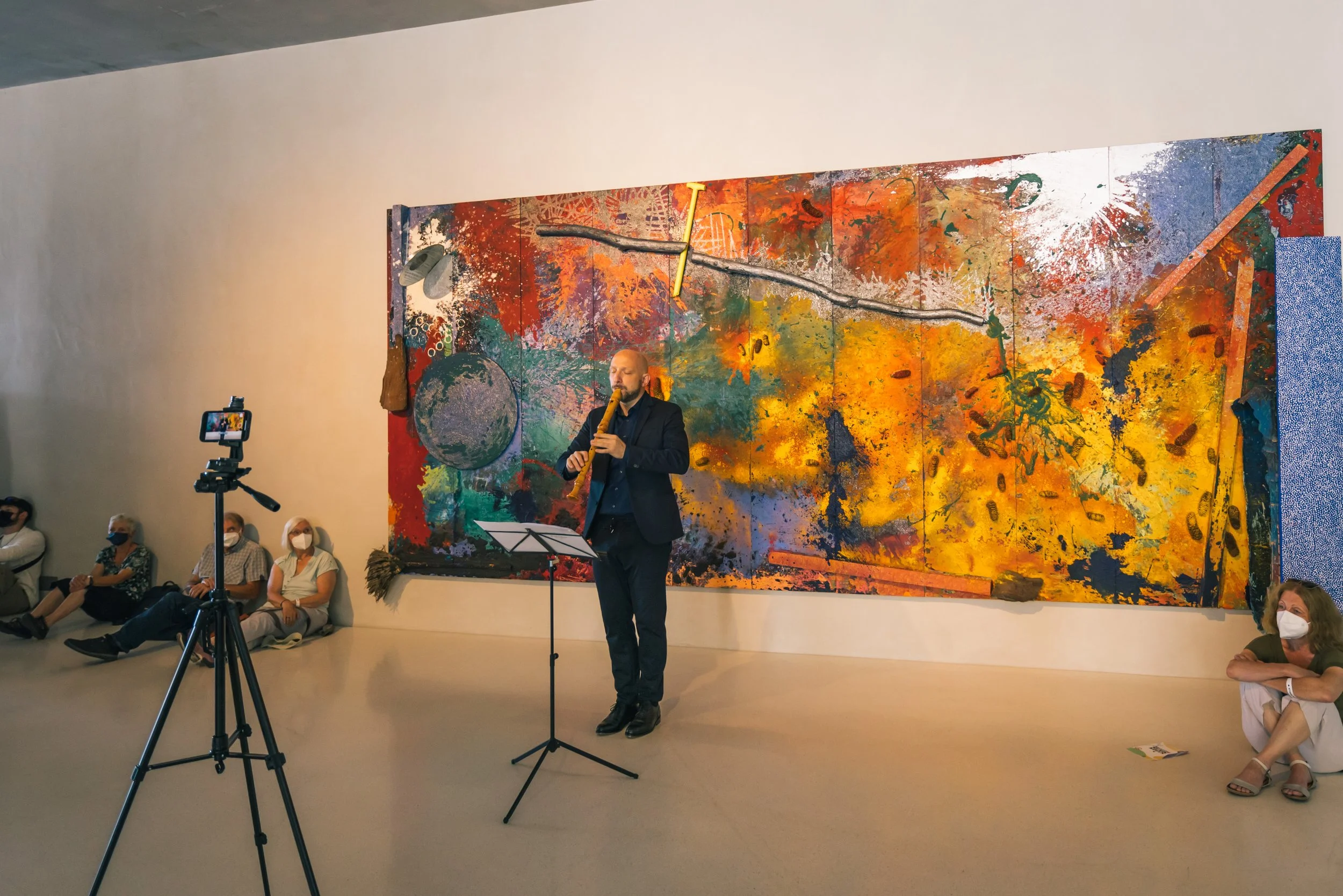 Michael Hell in LANDSCAPES im KOLUMBA Museum (@ForumKulturDialog/Vera_Drewke)