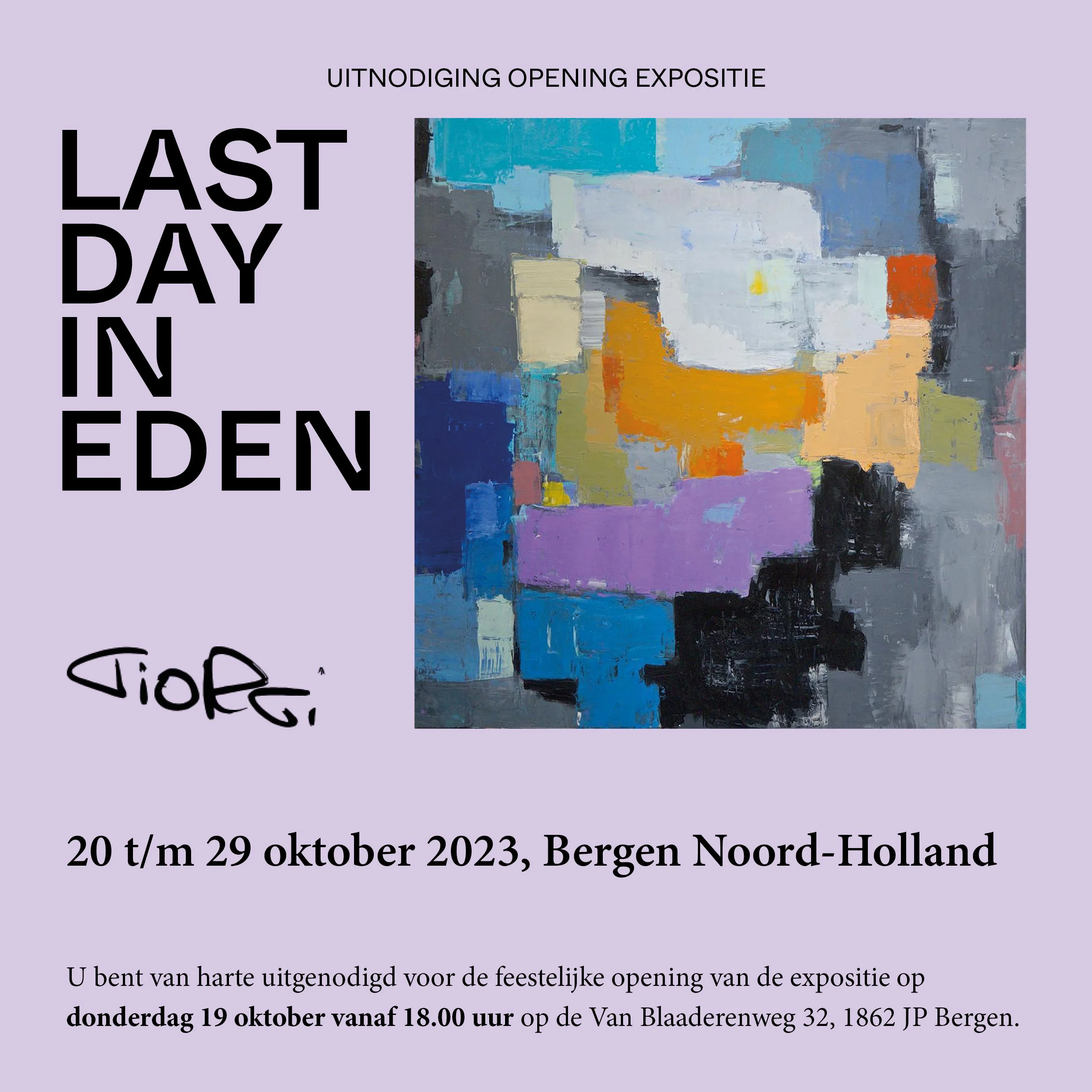 Expositie Last Day in Eden