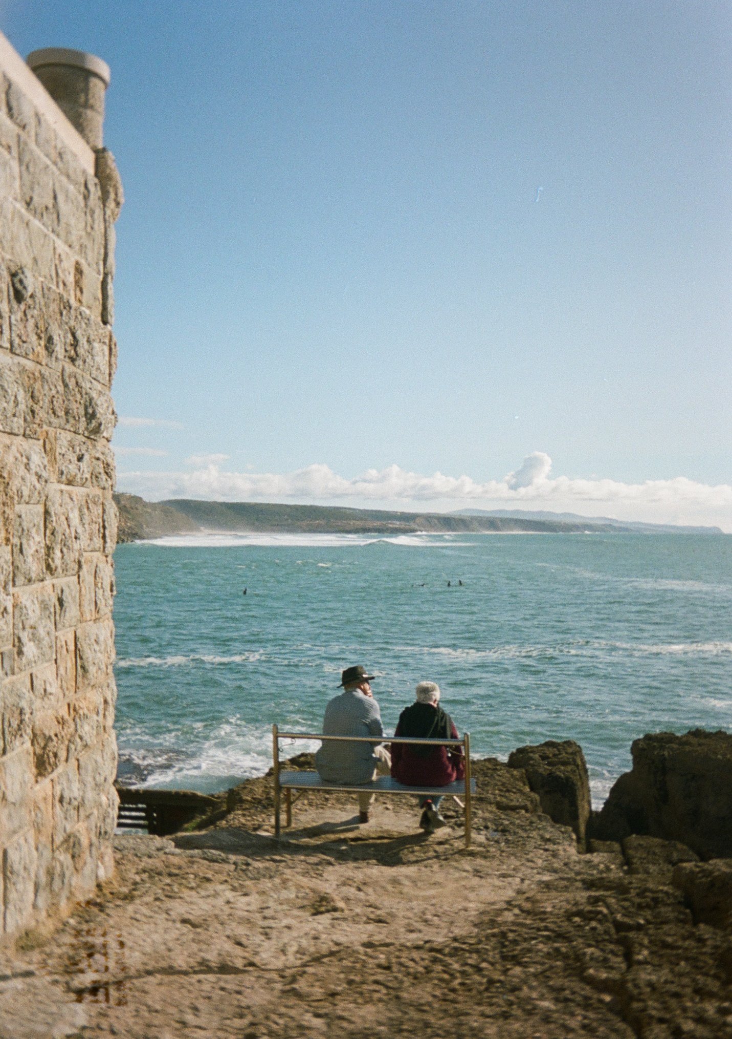  Looking out to sea in Ericeira, Portugal.  