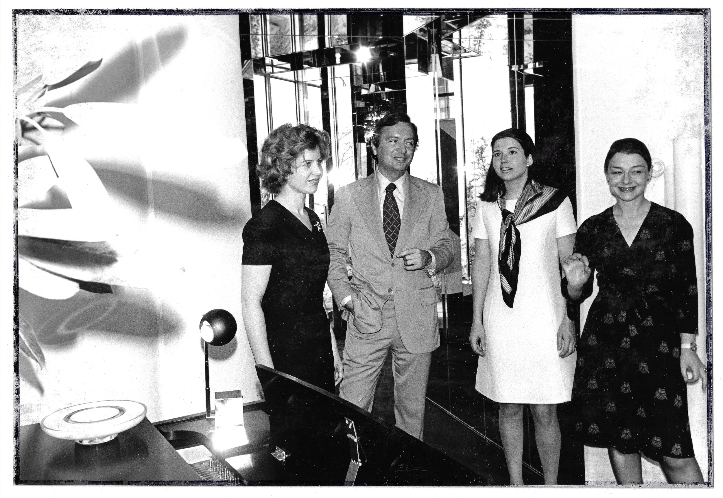 Radcliffe fundraiser: NYC Art and Architecture tour overseen by Ann Richards ( left) and Mary Blue Magruder ( second from right. )  