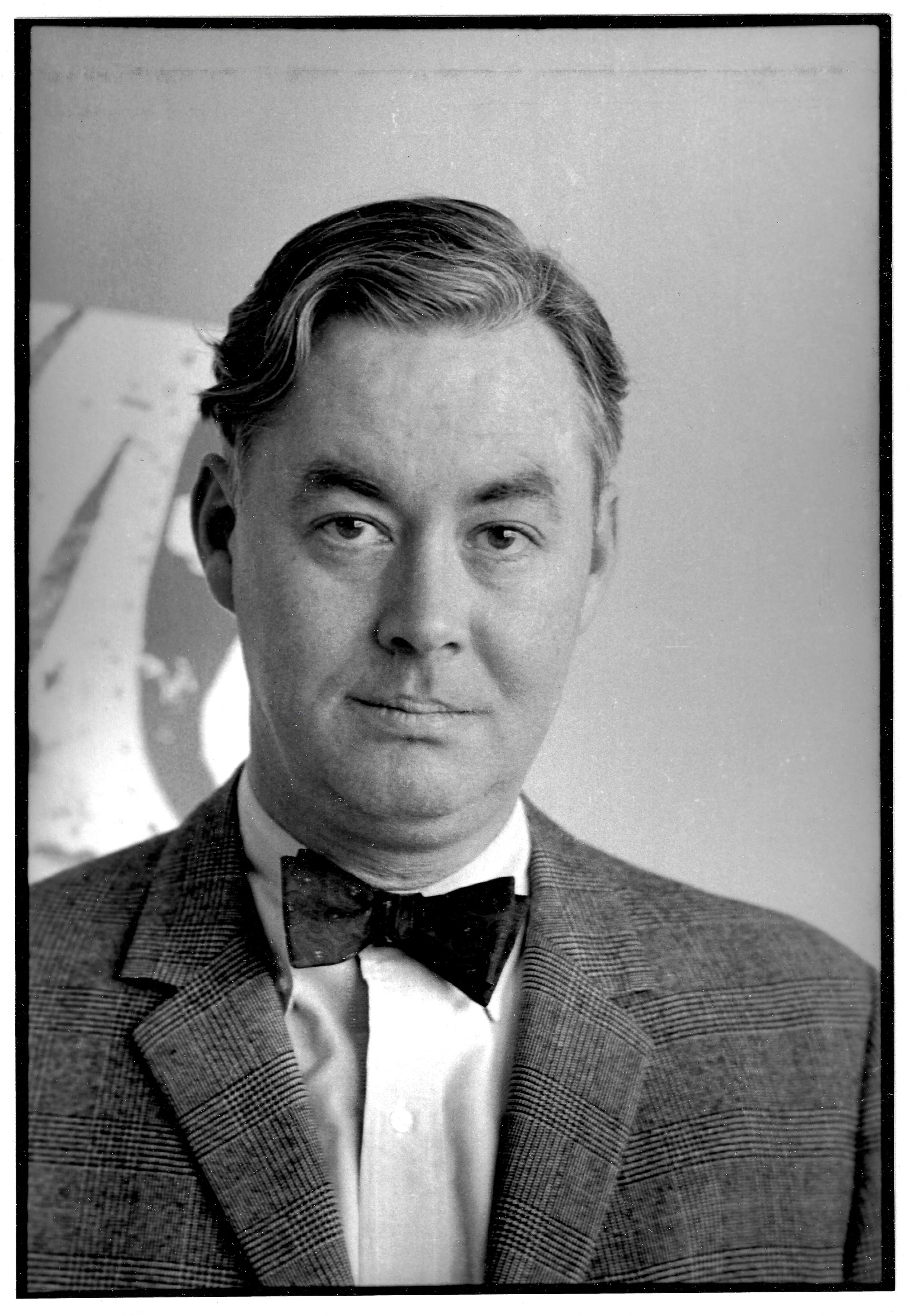 Viciting professor Daniel Patrick Moynihan in a portrait made in the Spring of 1967.