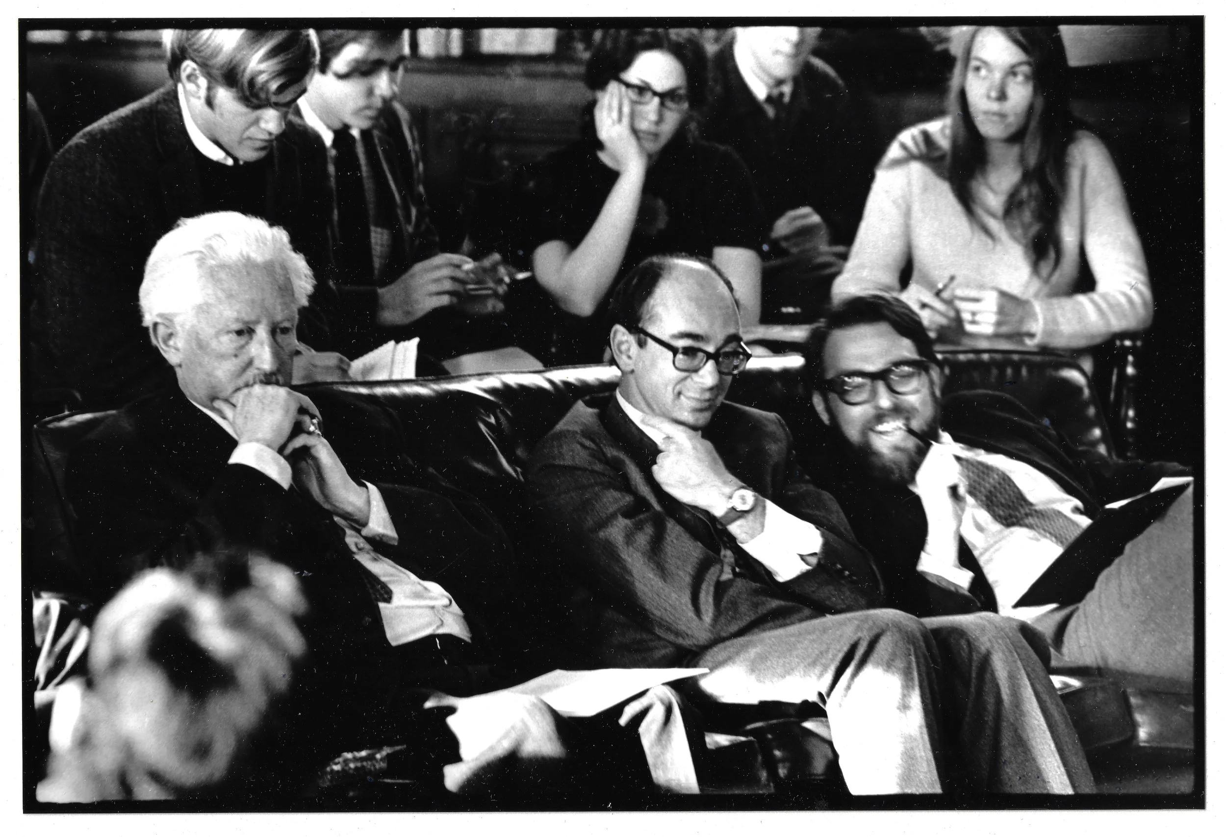 Harvard Professors Erik Erikson, Stanley Hoffman and Martin Peretz 
