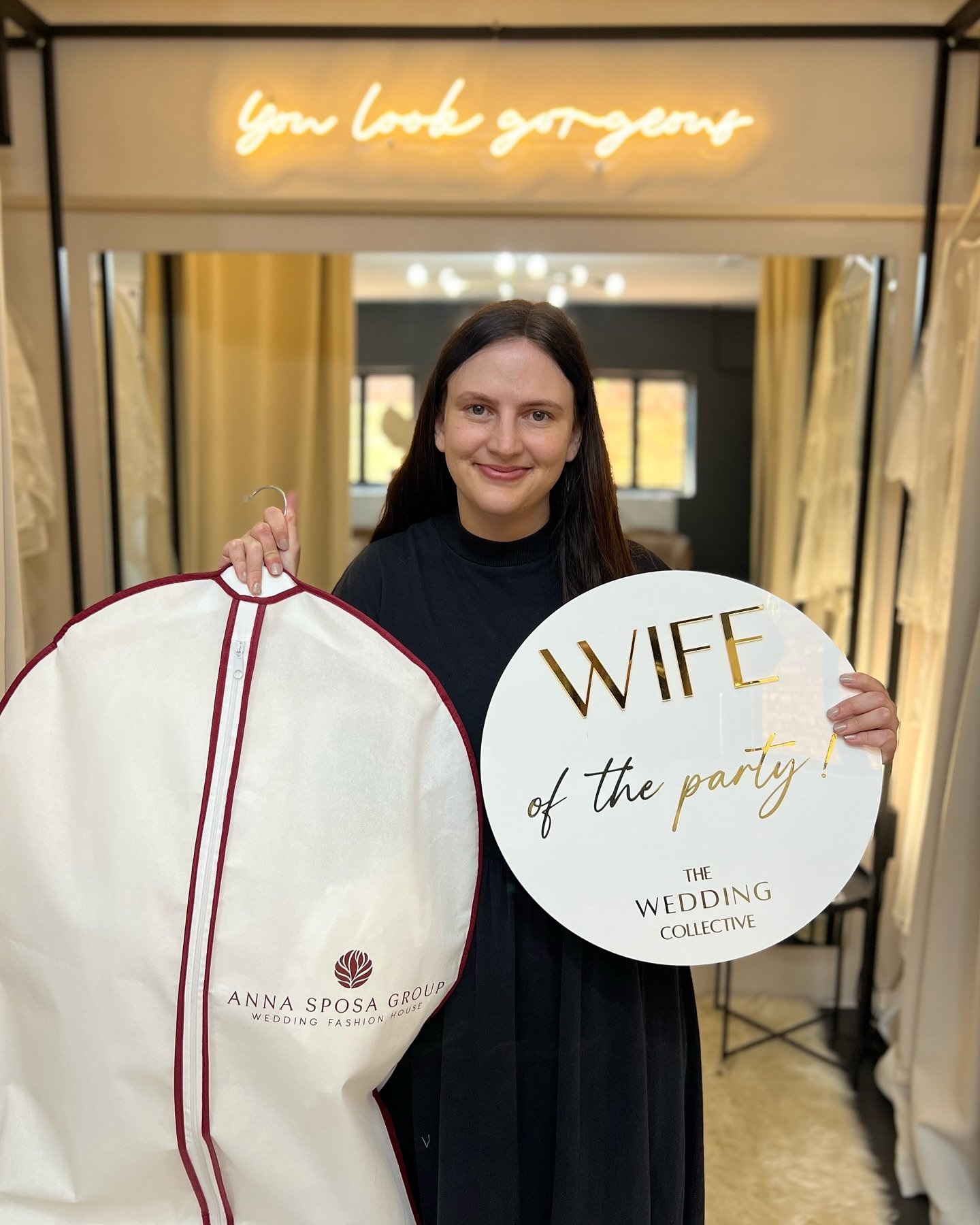 Tomorrow is our beautiful Ren&eacute;&rsquo;s wedding day! Thanks for choosing us to make your wedding dress dreams come true Ren&eacute;, it was such a pleasure having you as a bride. We can&rsquo;t wait to see how beautiful you look in your @annasp