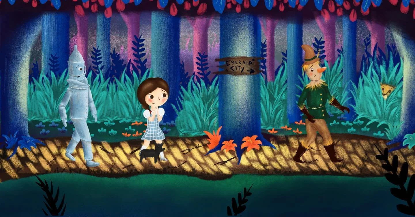 Follow the yellow brick road 👣 A children&rsquo;s illustrated version of The Wizard of Oz
-
-
-
-
#aubsu#aubillustration#illustration#artistsofinstagram#thewizardofoz#thescarecrow#dorothy#cowardlylion#childrensillustration#illustratedbooksforchildre