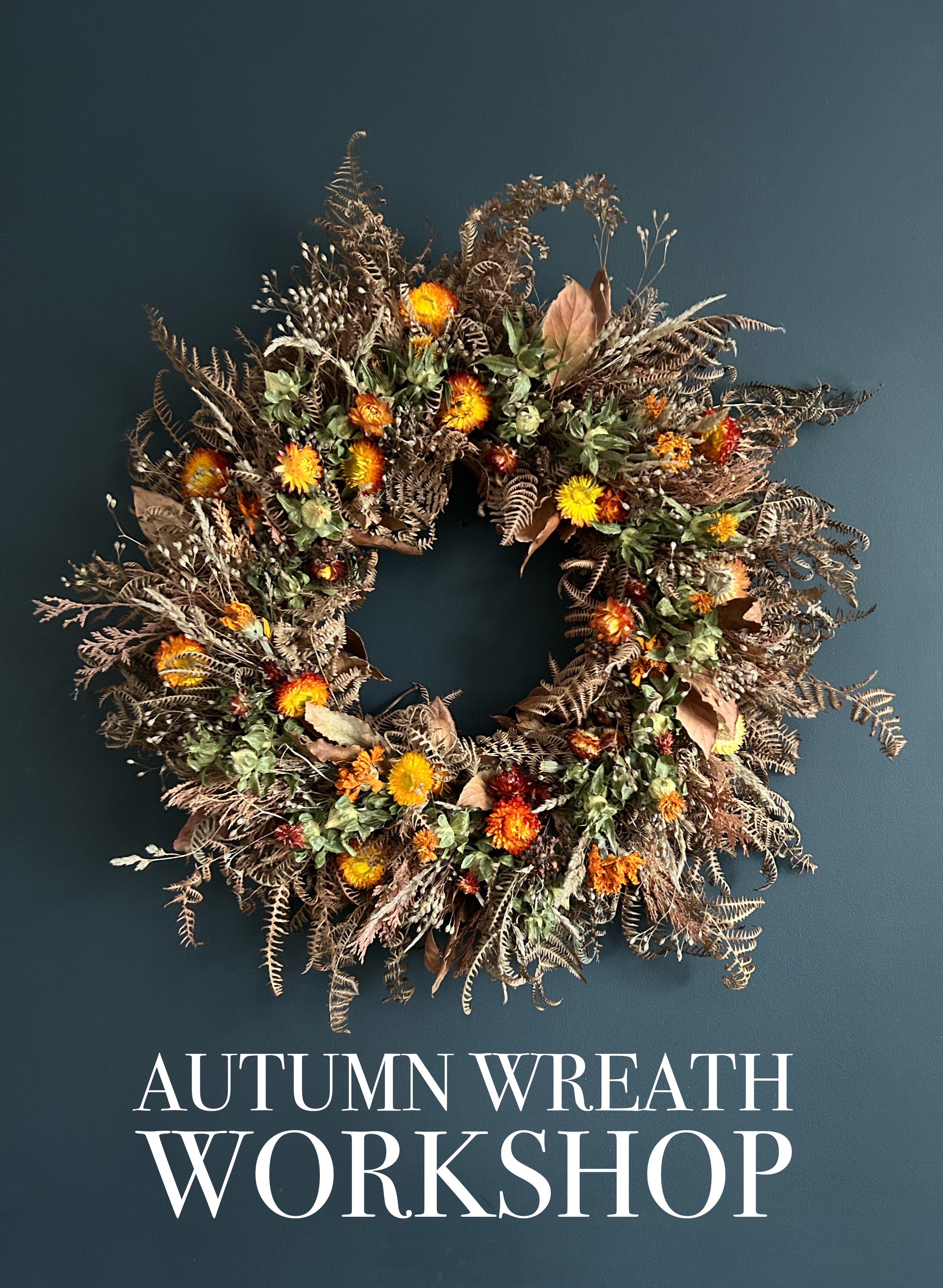 Autumn Dried Flower Wreath Workshop