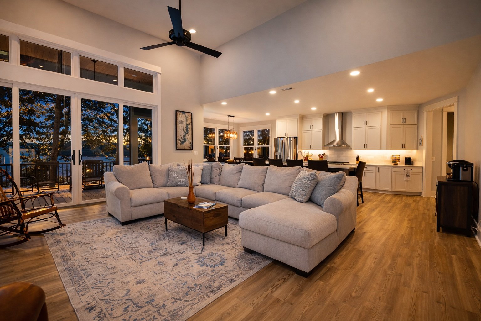 The Bark Shed Lake home with Boat Dock & Slip