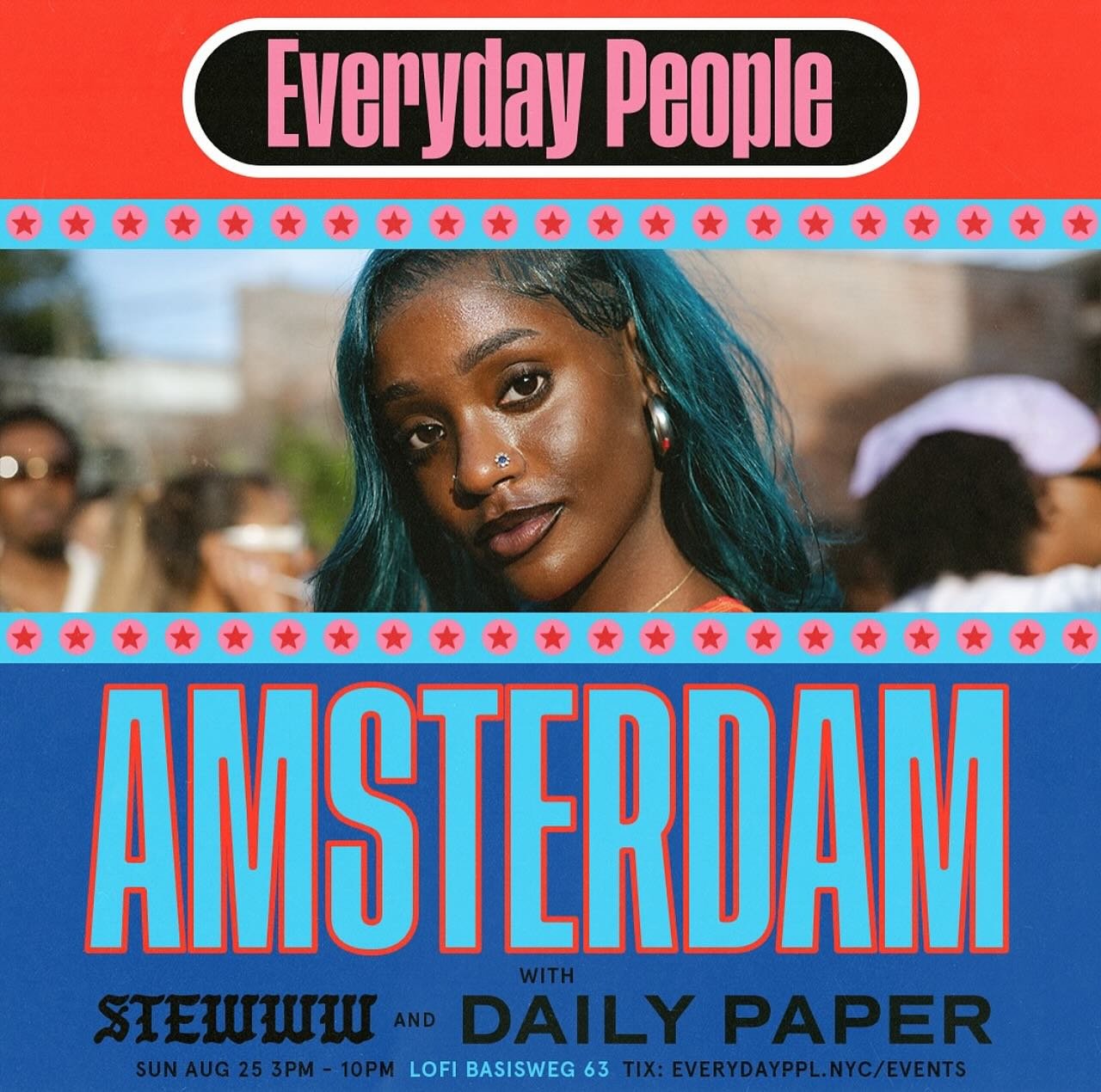 THIS SUNDAY IS GONNA BE SPECIAL 🤩 @everydayppl is returning to Amsterdam 🇳🇱 Catch me alongside @djmoma, @terakoraa, @stewww SS, @zoejanice, @nathifaefia &amp; @kingdomsound.ams for a special reunion at @lofi.amsterdam 🎳 And after that we have the