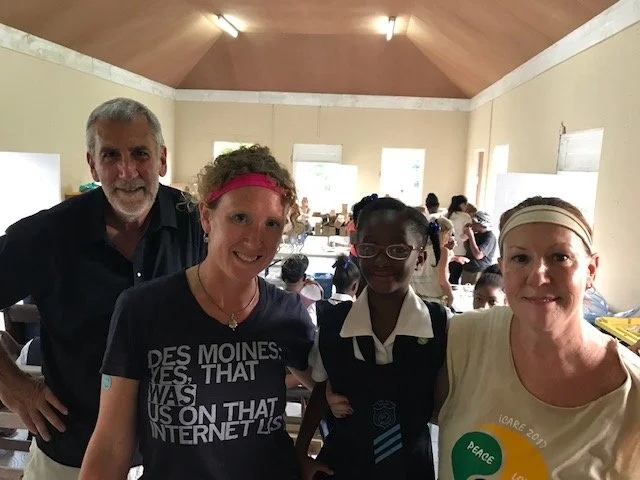 Student who helped make her own Glasses
