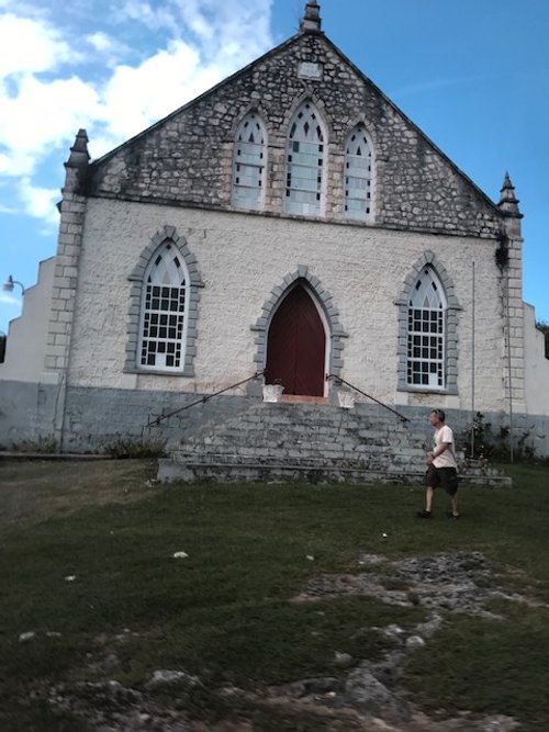 The church we worked in