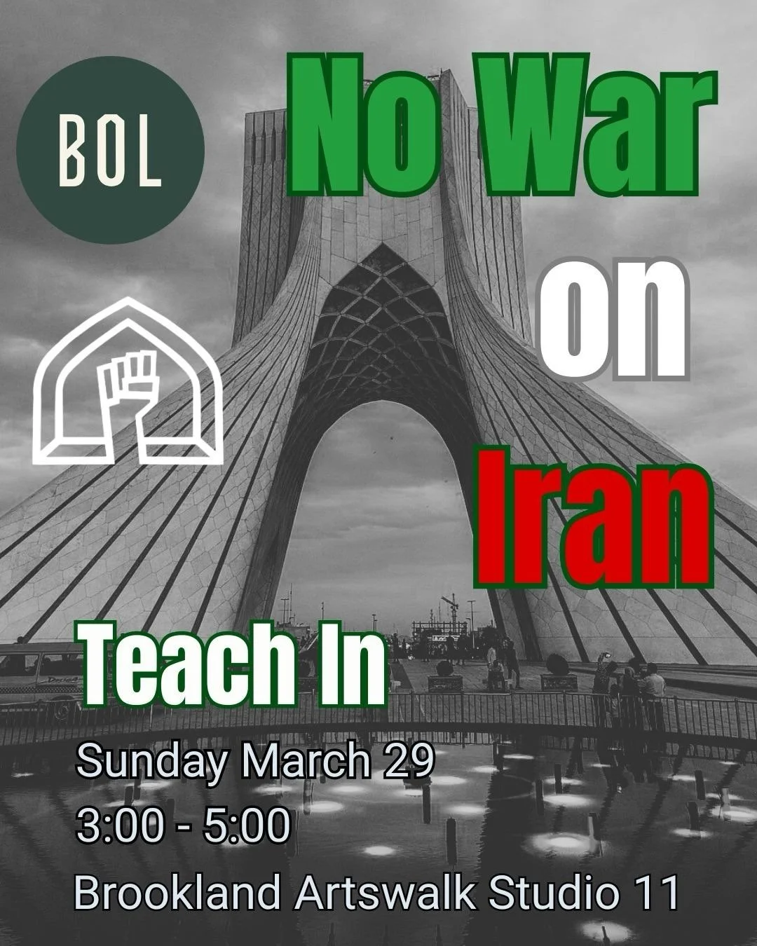 No War on Iran: Teach-In at BOL