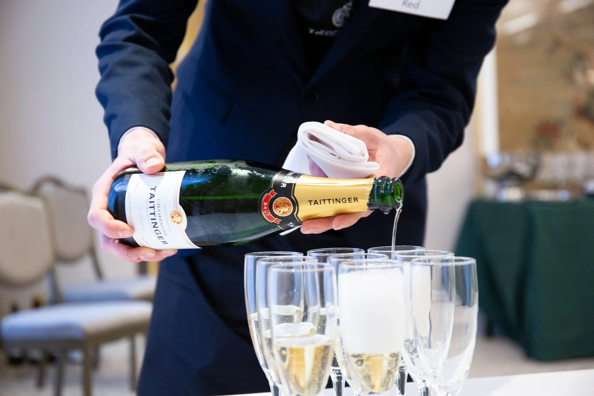 Model Sommelier. Een bruintinten tressé leder grote tas. – N