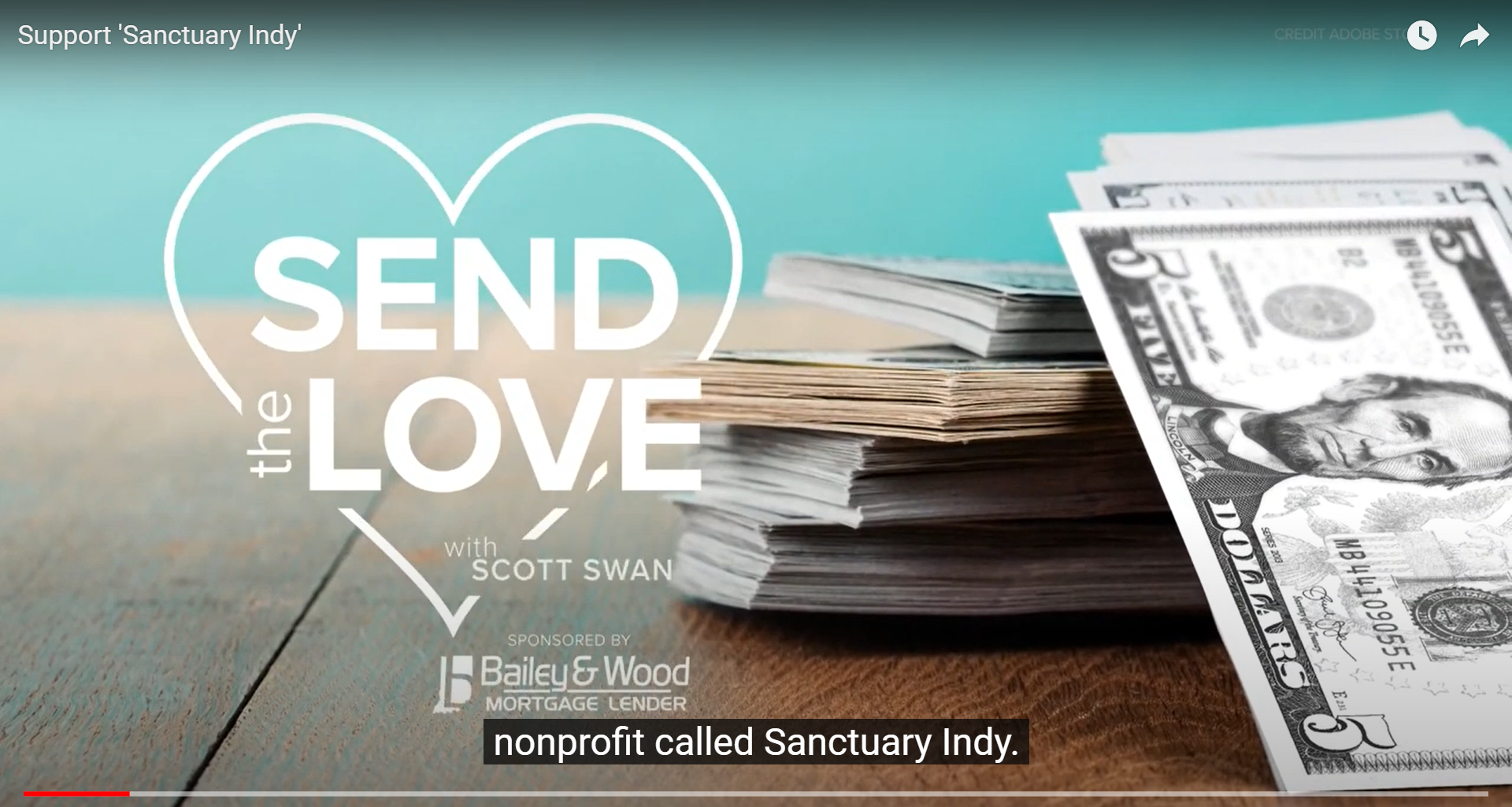 Send the Love segment featuring Sanctuary Indy on WTHR in July 2023