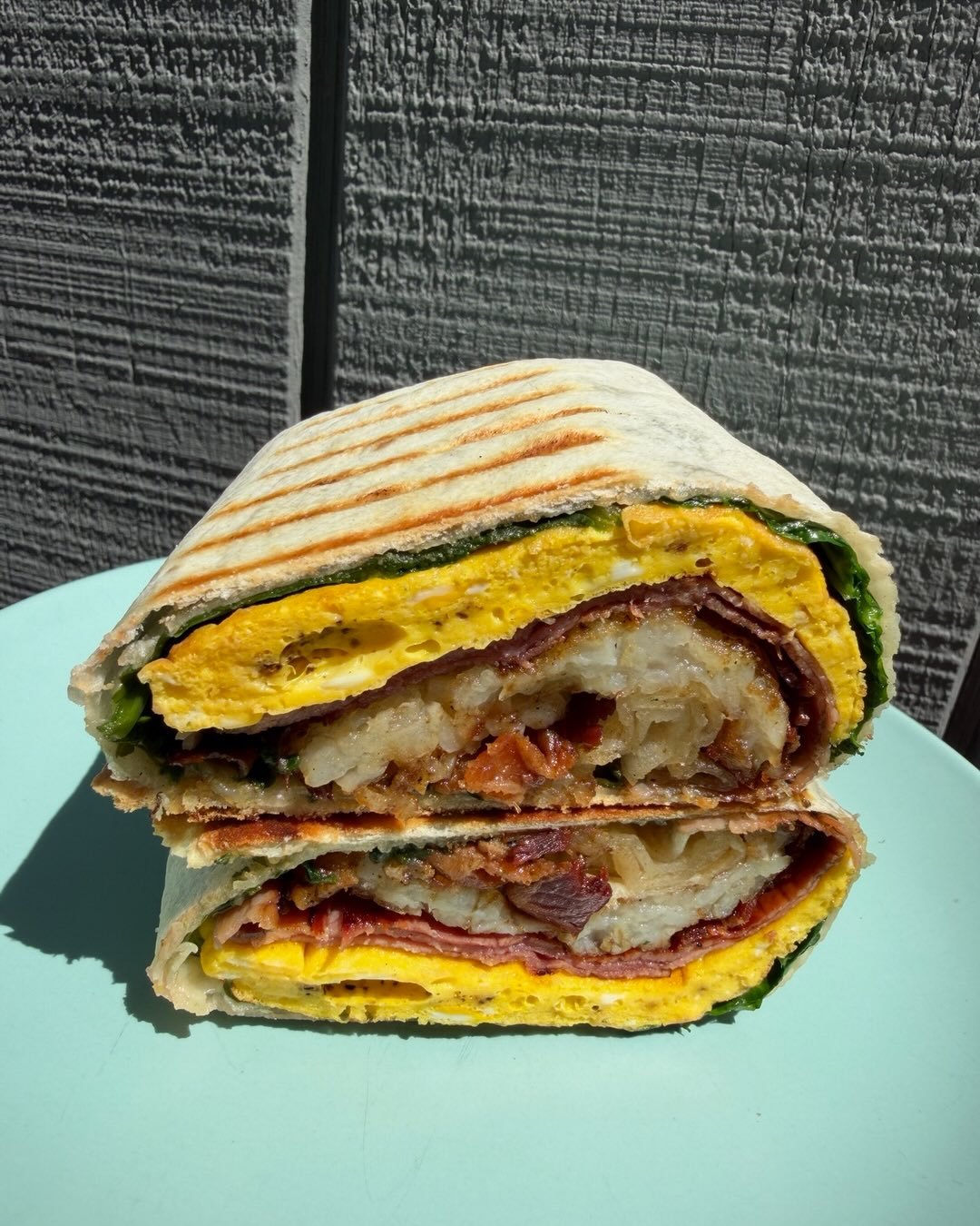 A breakfast burrito with all the fixings!