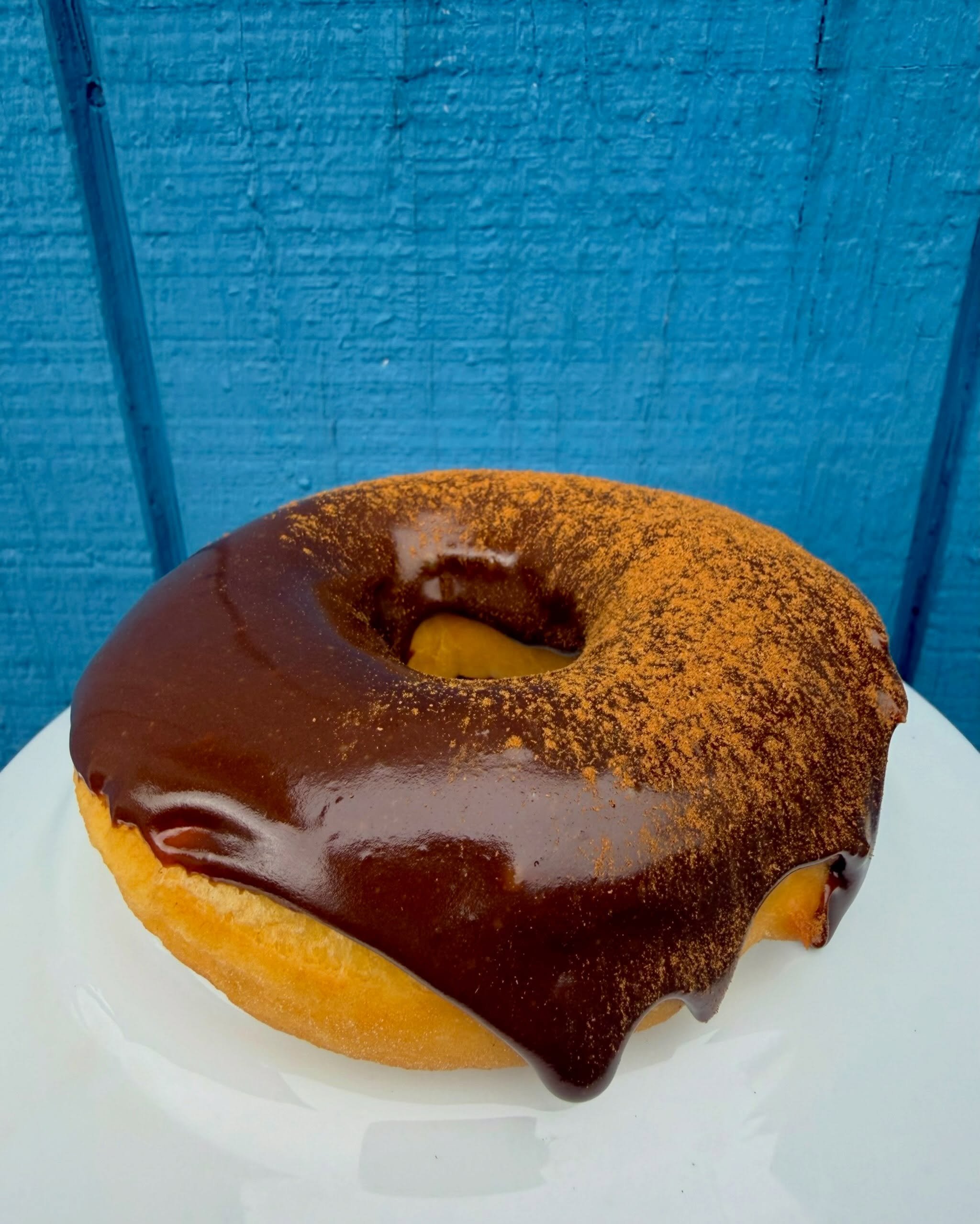 Come celebrate National Coffee Day today by trying our new Cappuccino Donut 🍩