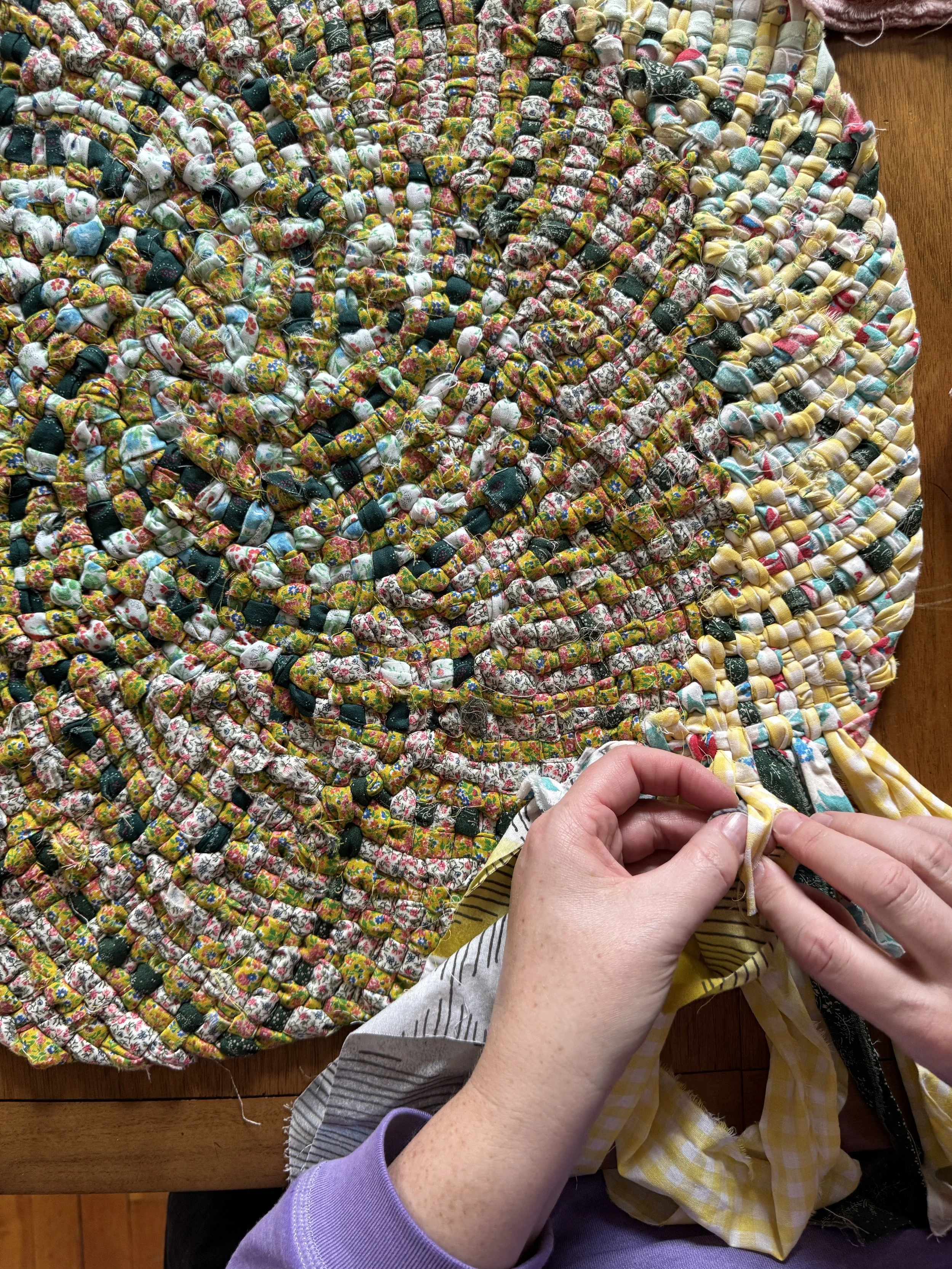 Rug Braiding at Holland Arts West