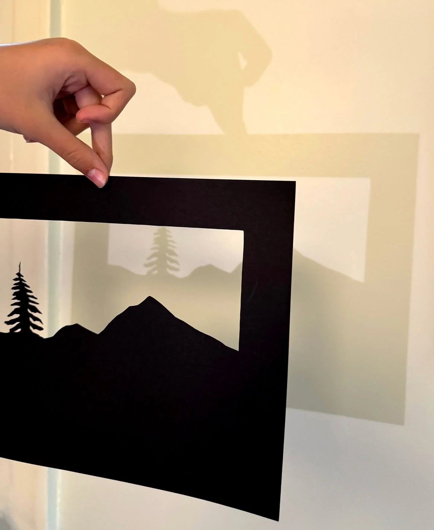 Day 44 of 100: 5 minute shadow experiment.

I am obsessed with shadow puppets. At some point I want to make some real shadow puppets, as that counts as cutouts! This was a five minute freehand experiment, turns out I can churn out a boring landscape 