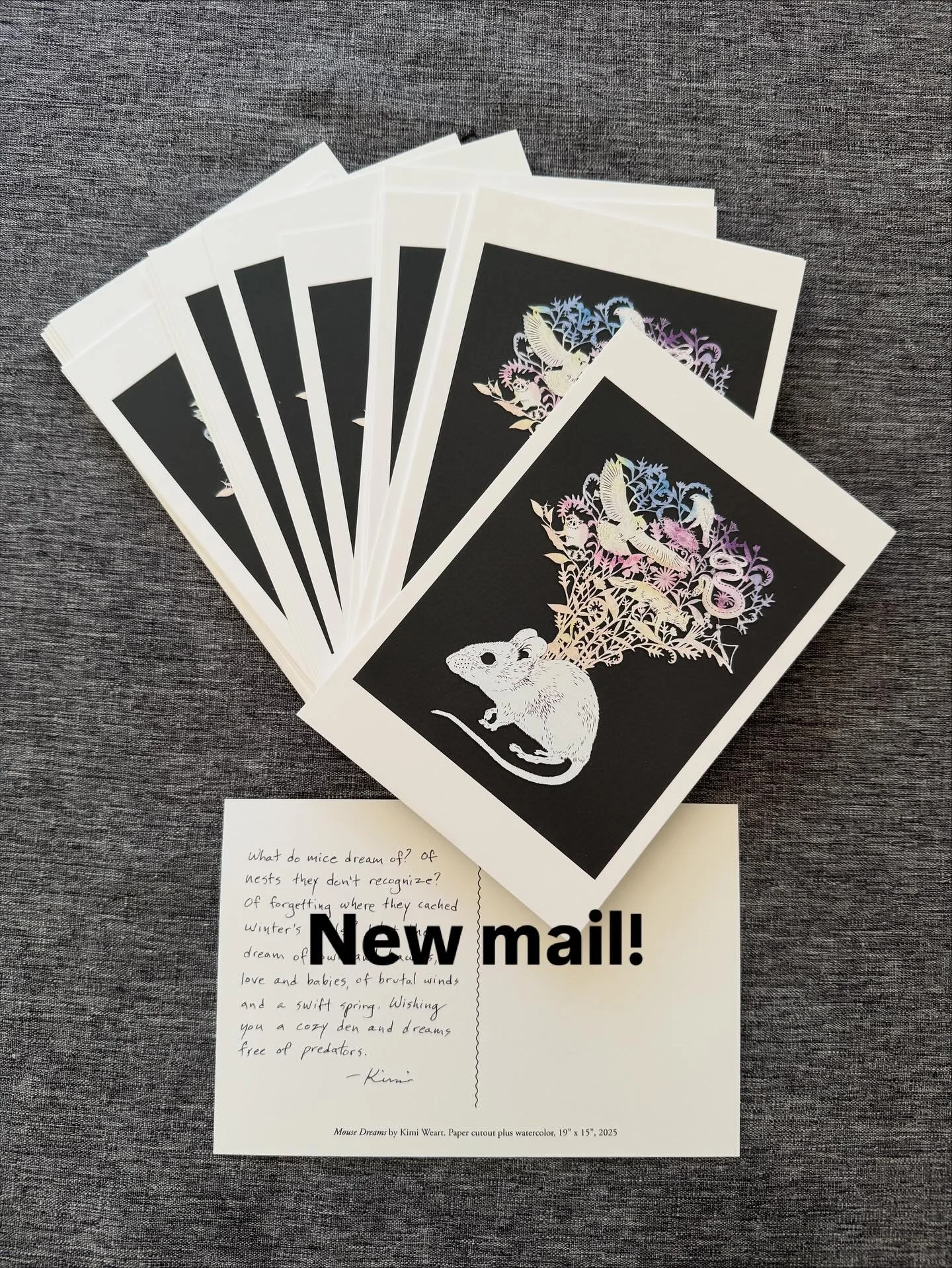 Next mailing is getting addressed! If anyone wants a bit of free snail mail let me know. This is my way of taking back the concept of ephemera and putting it in people&rsquo;s hands. It may just be held just for a moment, or it may go on the mantle f