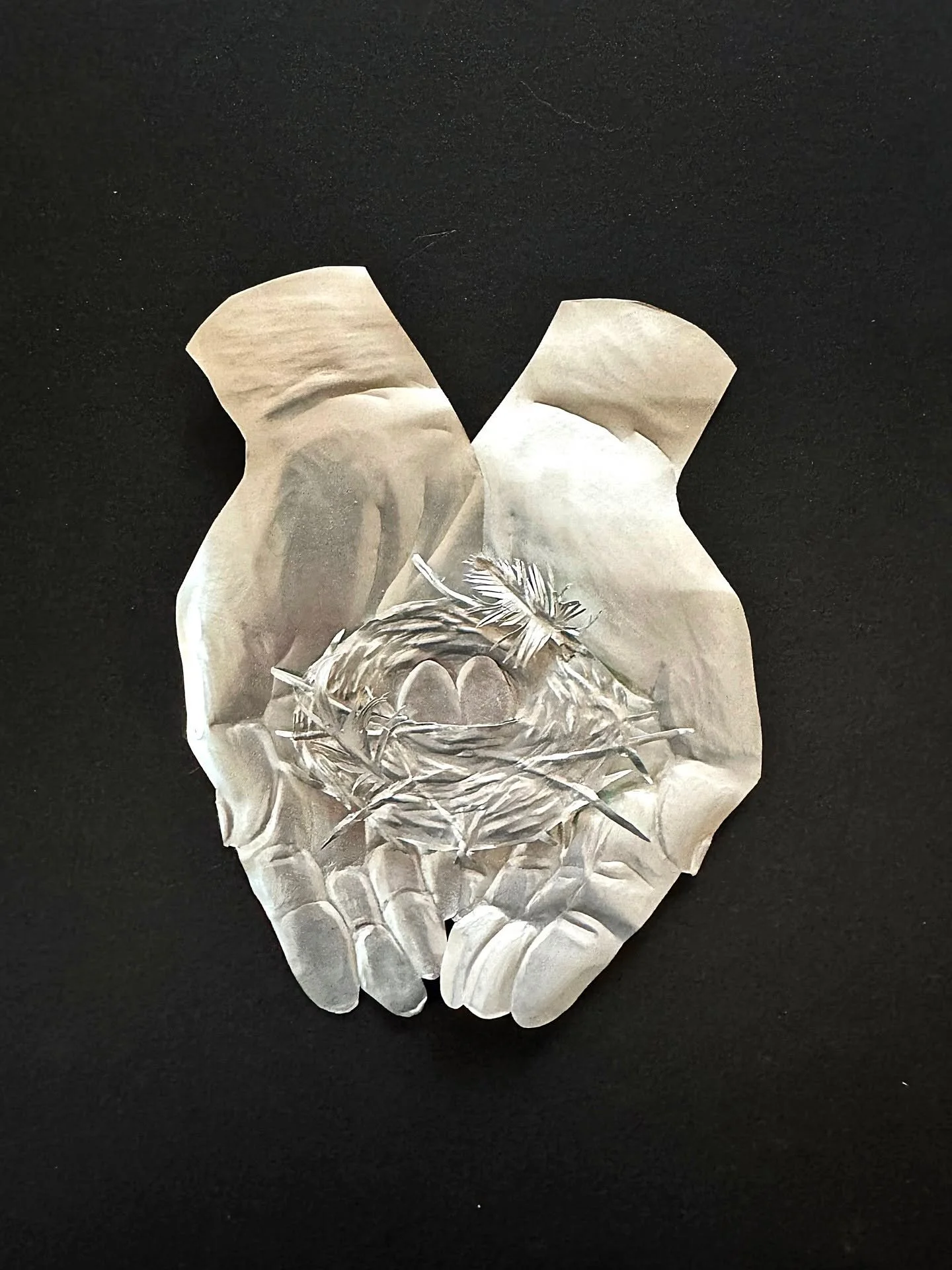 Day 77 of 100: Nest

It should be day 78 and I did do cutout work yesterday, but nothing got finished. I&rsquo;m taking a break from that other experiment. Instead, I present to you a nest.

We had a wren make a nest in one of our window boxes of flo