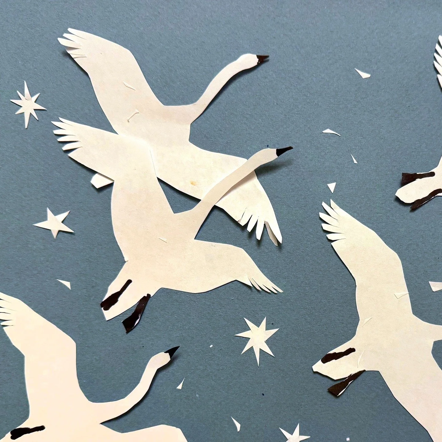 Day 90 of 100: The Five Swans of the North

A scrap of paper on the ground looked vaguely like a swan, and suddenly I wanted to do swans. I almost think these swans aren&rsquo;t as good as that Matisse-like squiggle left over from something or other,