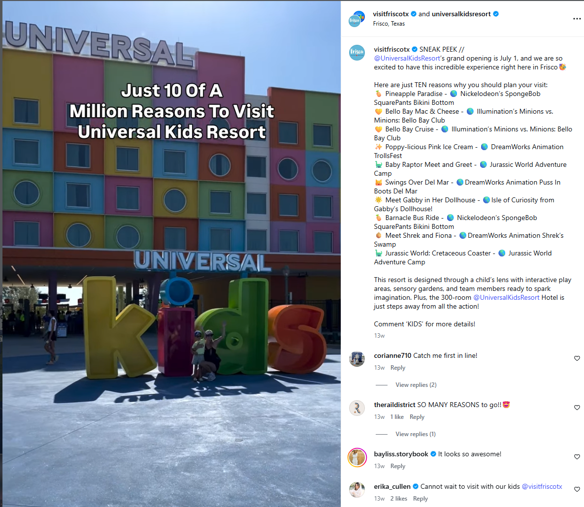 A preview of the new Universal Kids Resort prior to opening. All content I created around Universal Kids Resort was unique and created with approval from NBC, Universal, and affiliated IP's.