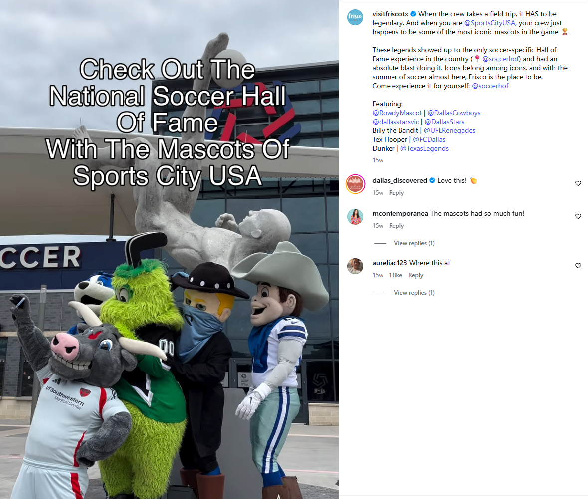 I gathered our Frisco mascots for a shoot at the National Soccer Hall of Fame to drum up excited for the summer of soccer.