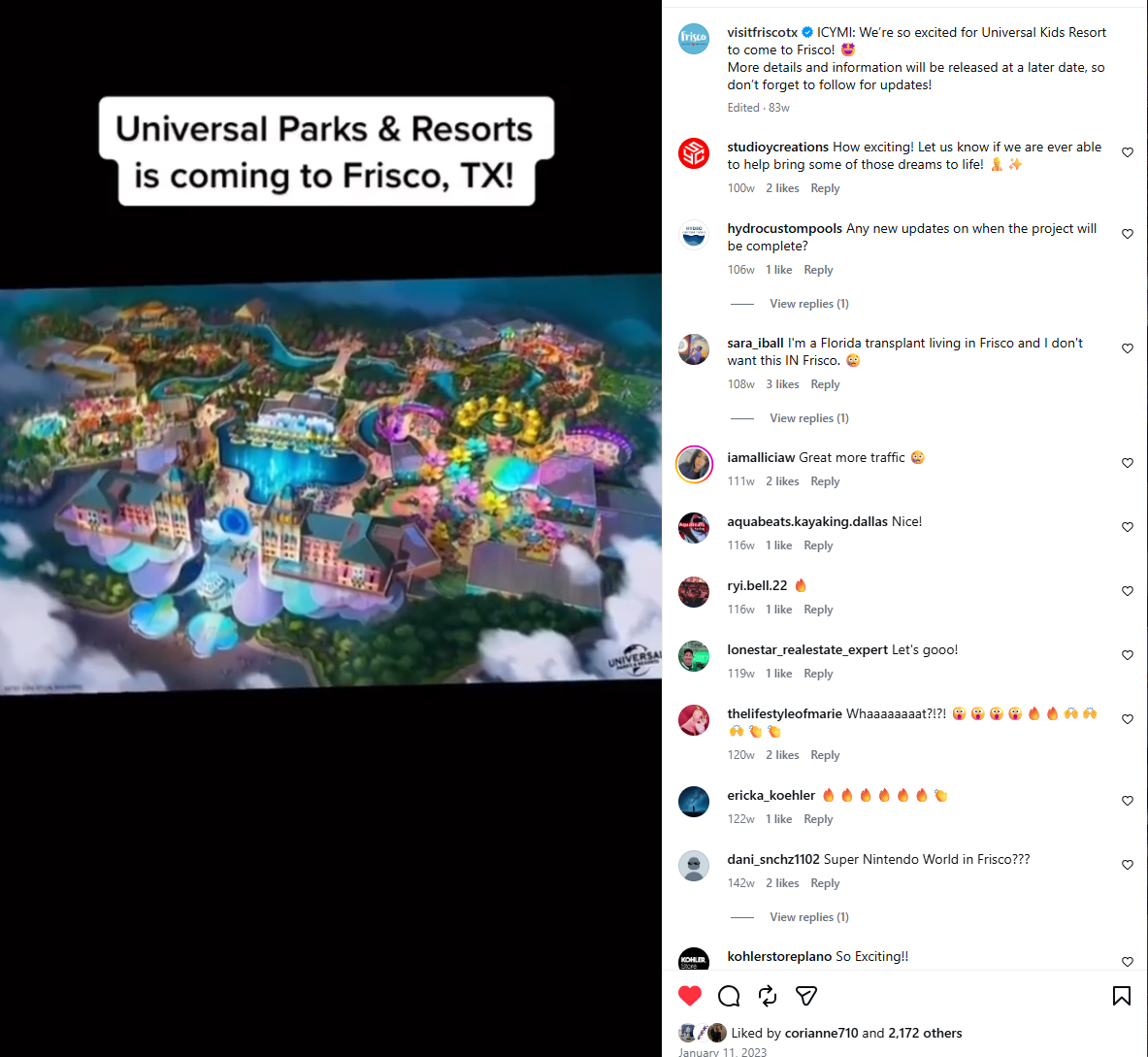 Following our viral 'Live' videos of the Universal Kids Resort announcement, I decide to lean into the 'Minions Fanfare' and do a simple nod to Universal with this post. This helped amplify the message and gave our audience a first-look at the office