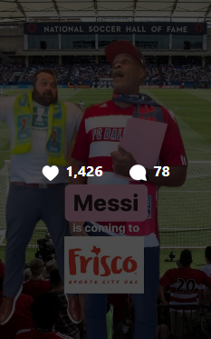 100% organic: As Messi prepared to hit the road for his first away match in the MLS, I gathered some teammates who volunteered to recreate this skit from the film, 'Elf', and it not only drove excitement, but insane engagement and laughs.