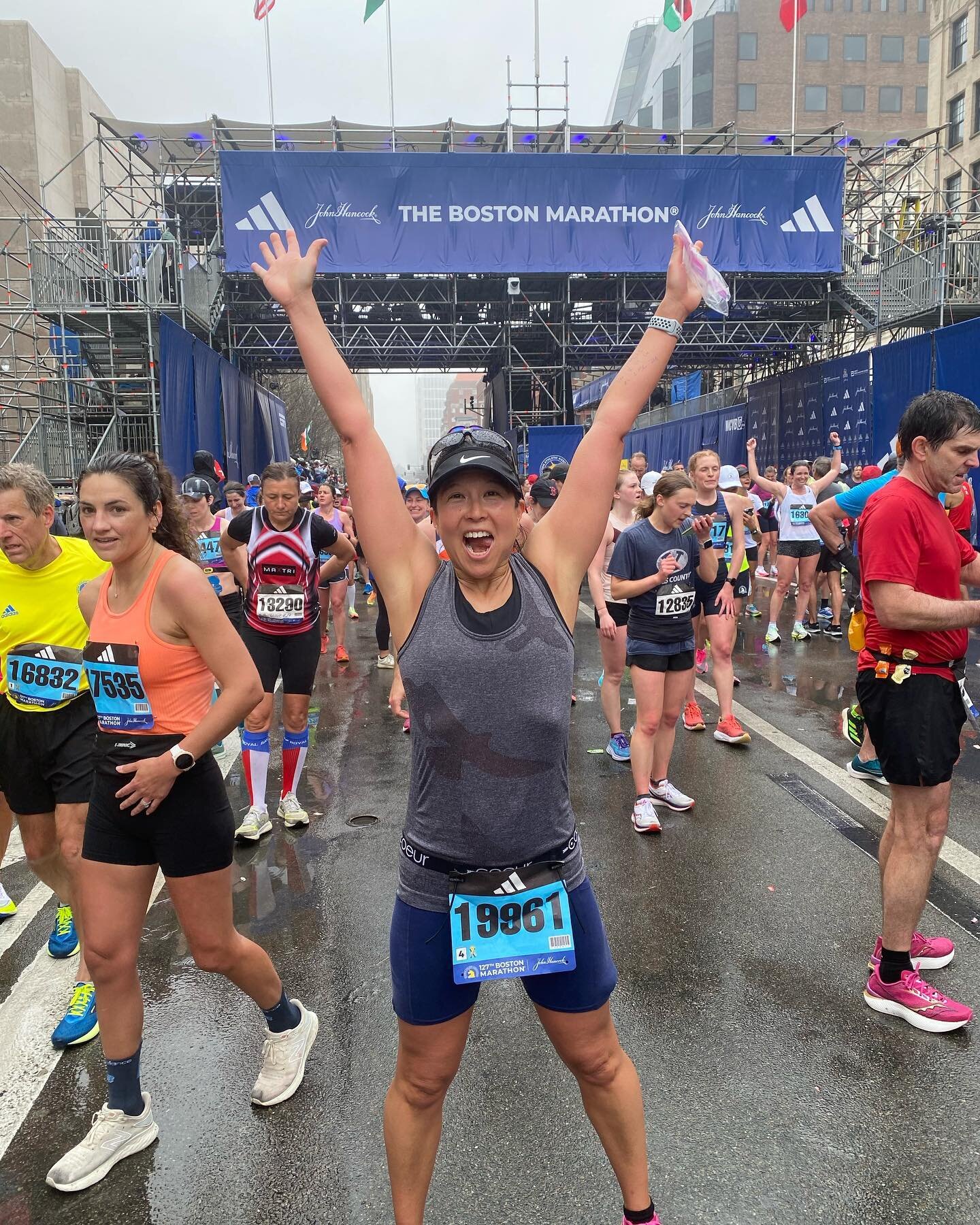 She does it with beauty and grace🏃🏻&zwj;♀️💨☺️

Sending a big shout out to one of our favorite Charites and friend, Rachel!

At the Boston Marathon this year Rachel finished strong at 3:37:30!! AND a 9 minute PR!!! What an accomplishment-especially