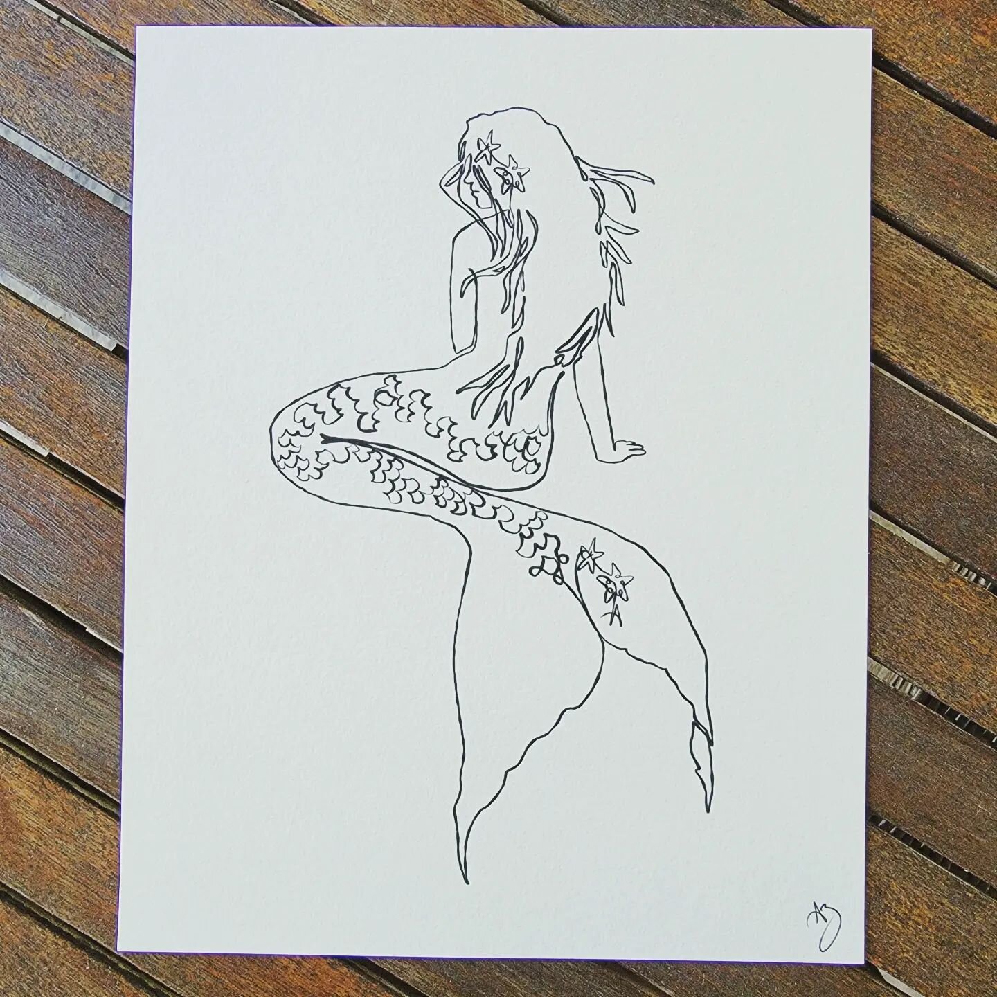 Did this sweet mermaid peice for my beautiful friends Talia and Nel and their gorgeous baby girl Arielle 💖

Custom commissions available on our online store

#torontoart #torontoartist #minimalist #linear #singleline #singlelineart