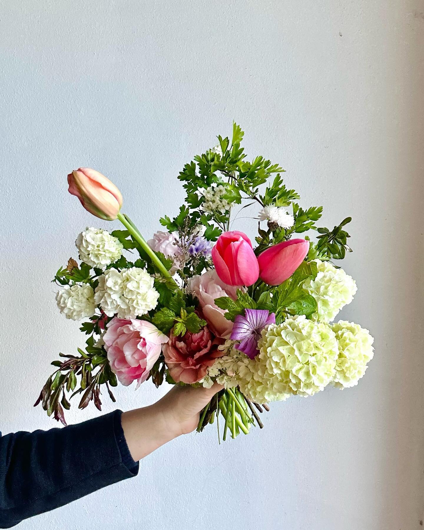 Il bouquet di Veronica: tulipani, viburni, orlaya, agrostemma, melograno, biancospino, fiordalisi 🤍

#giuliettastudio #slowflowers #slow #gardenflowers #gardeninspiration #gardenflorist #florist #seasonalflowers #sustainability #sustainablefloristry