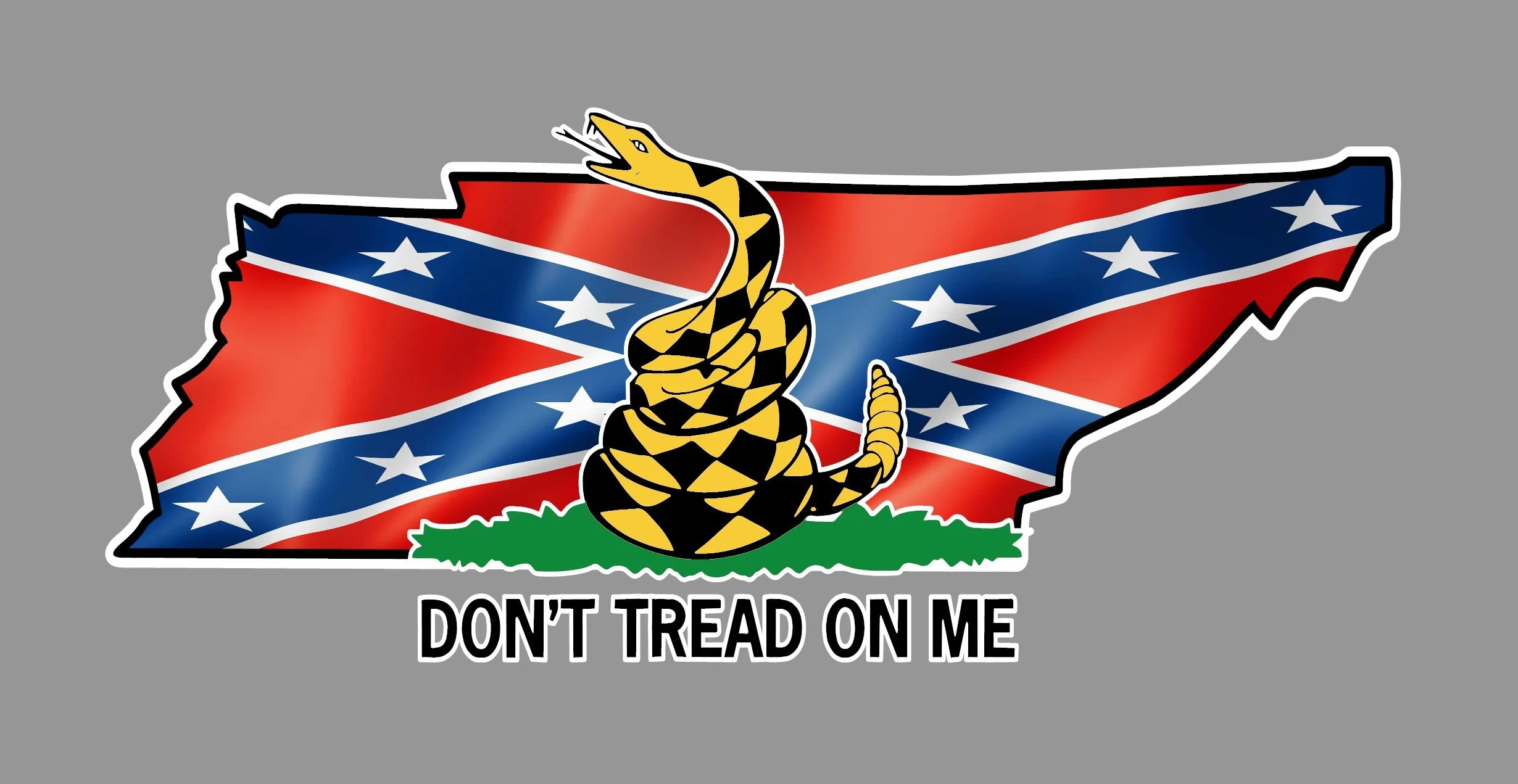 Tennessee Heritage Flag, Rebel Decal