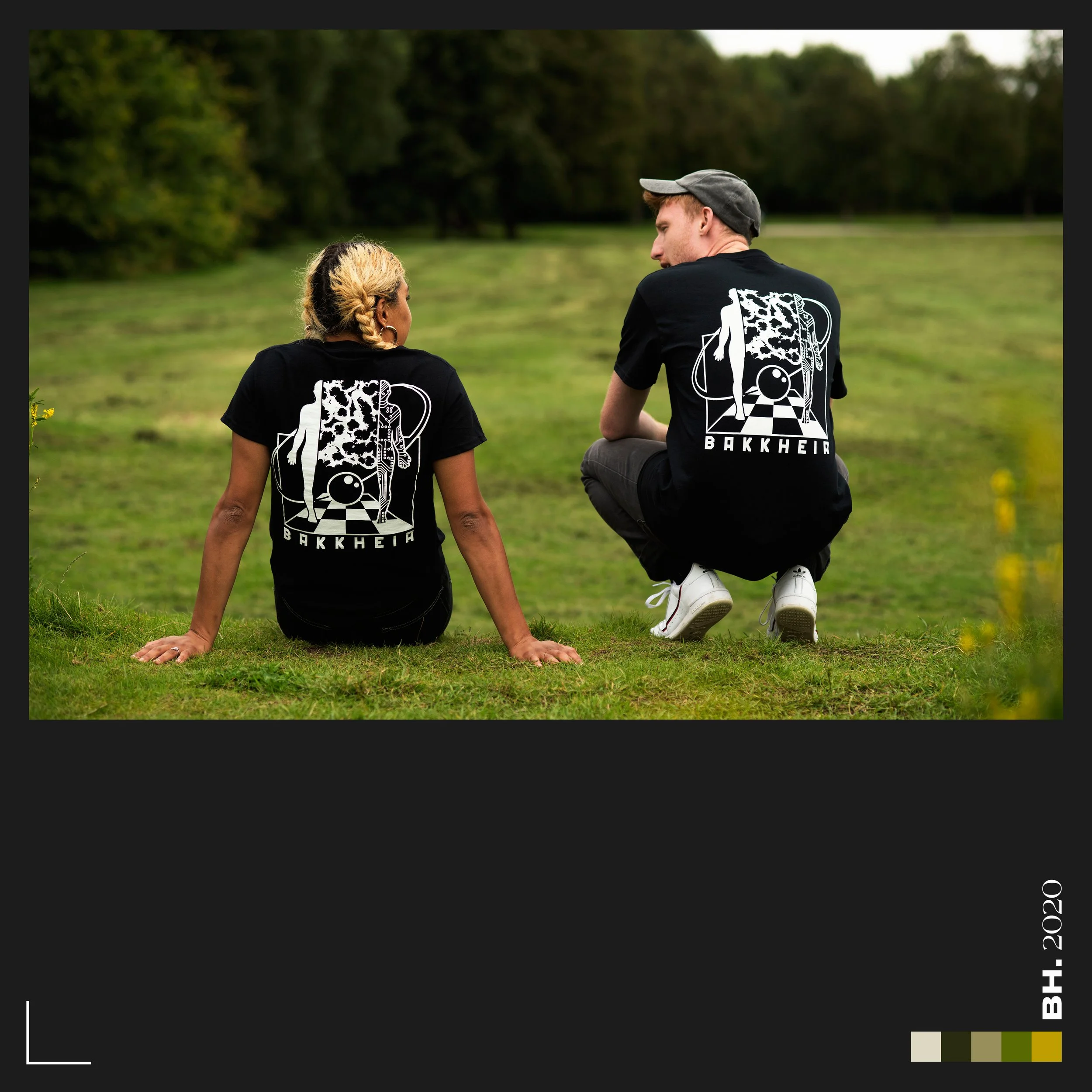 'Side Split' T shirt design for Bakkheia (2020). 