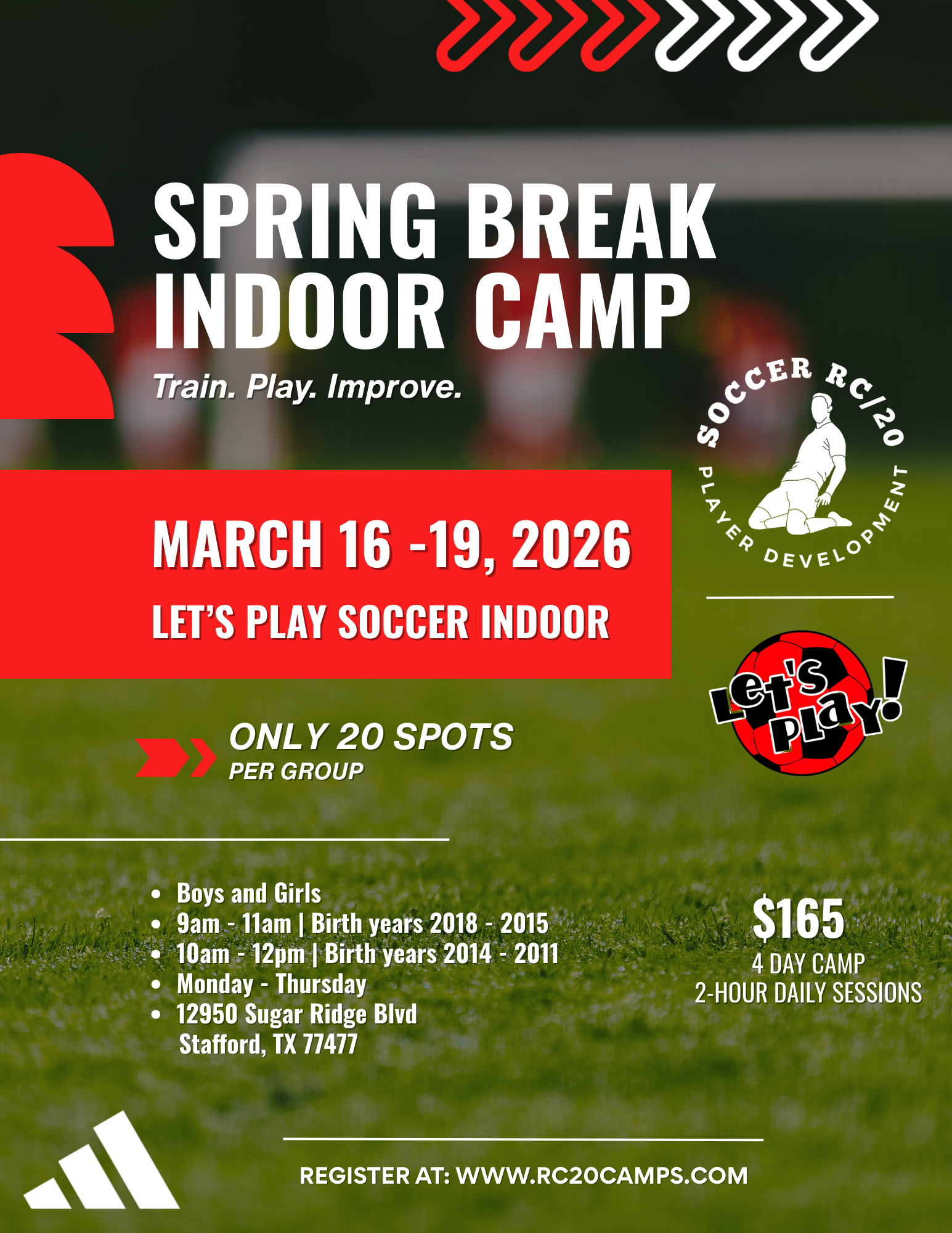 2026 Spring Break Camp (2018 - 2011) March 16 - 19, 2026