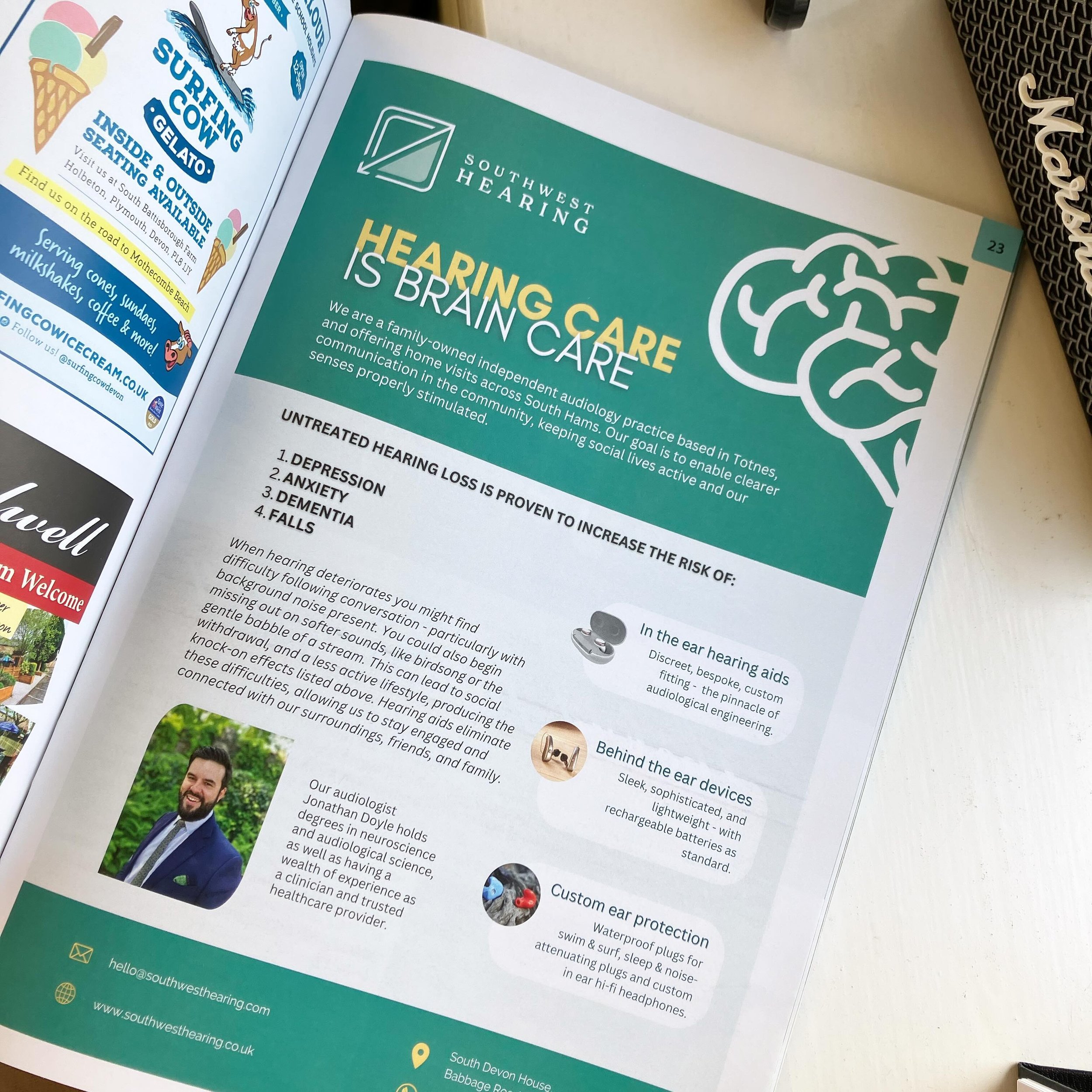 So pleased to be featured in this month&rsquo;s issue of @bythedart magazine, addressing the importance of audiology in maintaining good brain health for years to come! 🧠

If you / anyone you know are struggling with hearing or balance, come and vis