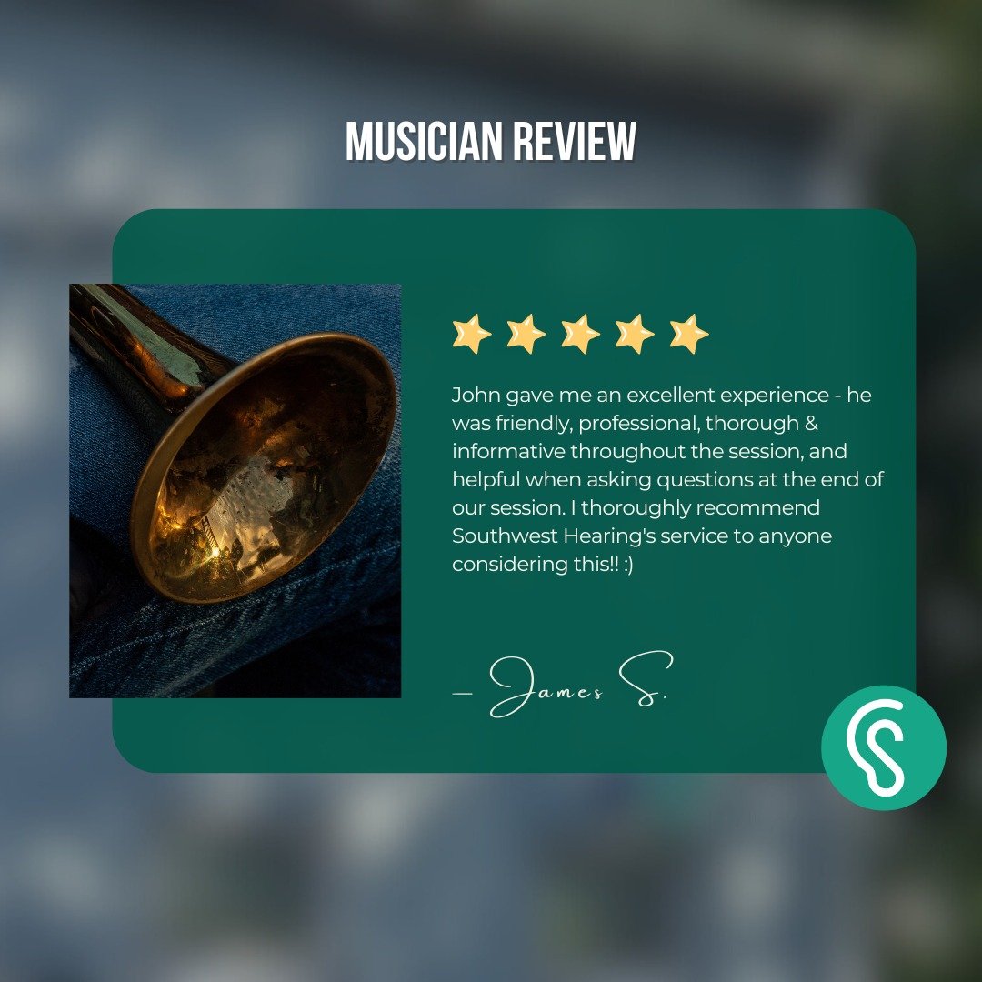 ⭐️⭐️⭐️⭐️⭐️ 5-star musician review!
Come visit us in Totnes, your local independent hearing clinic 🎺

💬 Book online or reach out - we&rsquo;d love to hear from you!

🌐 southwesthearing.co.uk
✉️ hello@southwesthearing.co.uk

Helping you hear better 