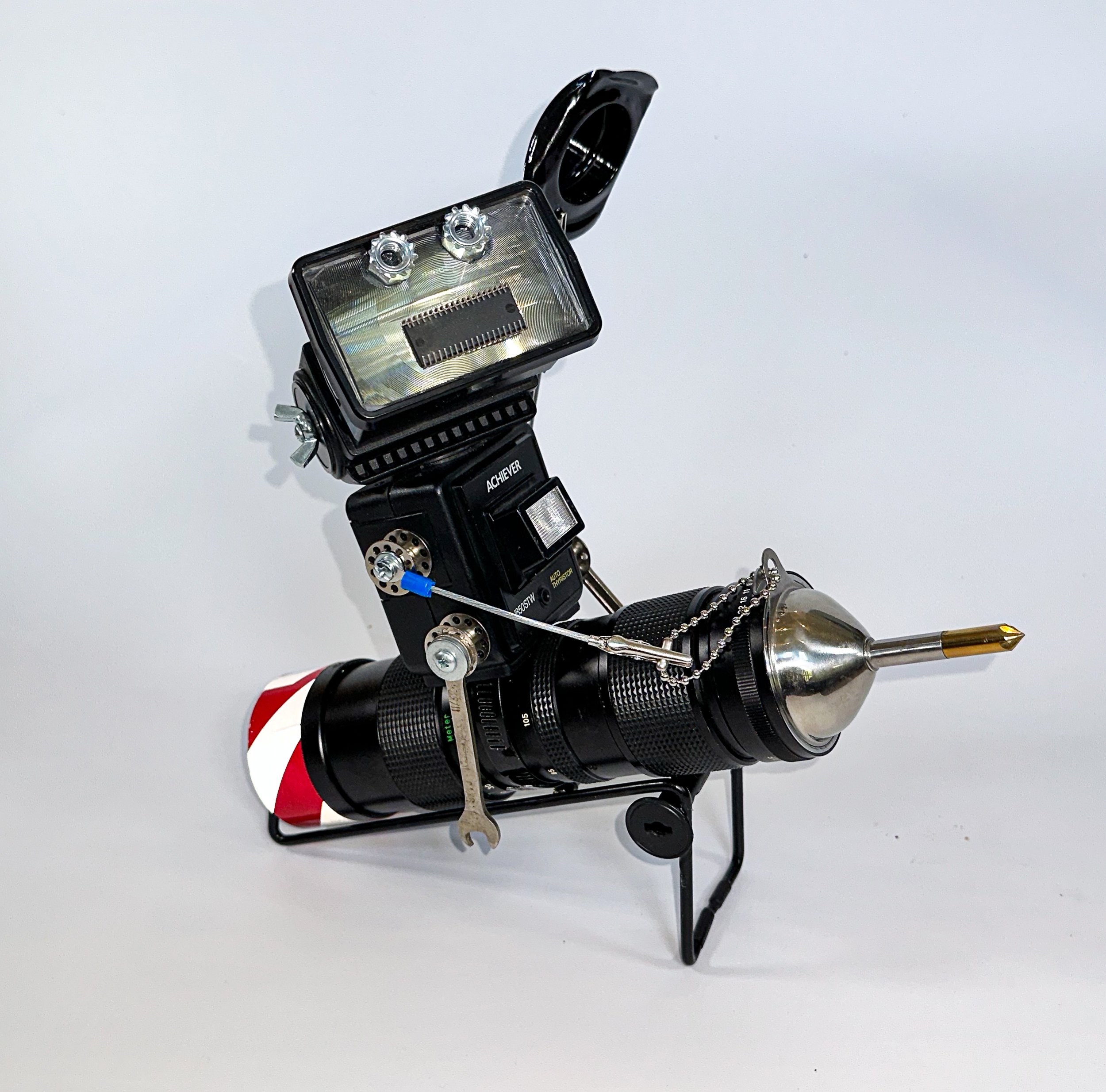 SOLD. Photobot #5; Rocket Man
12" X 12" X 8"