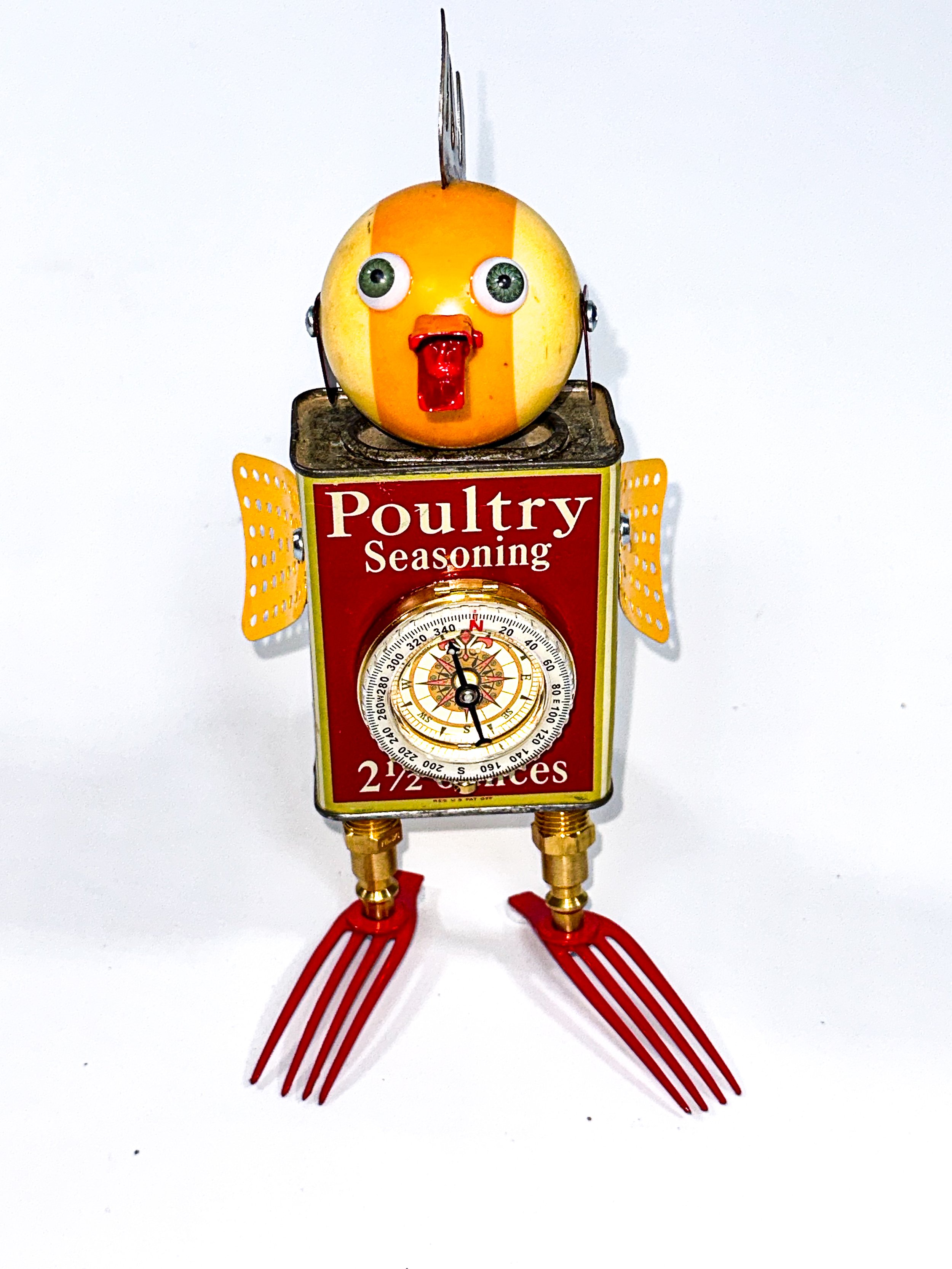 SOLD. Rusty, cousin of Chirp. Commissioned piece.